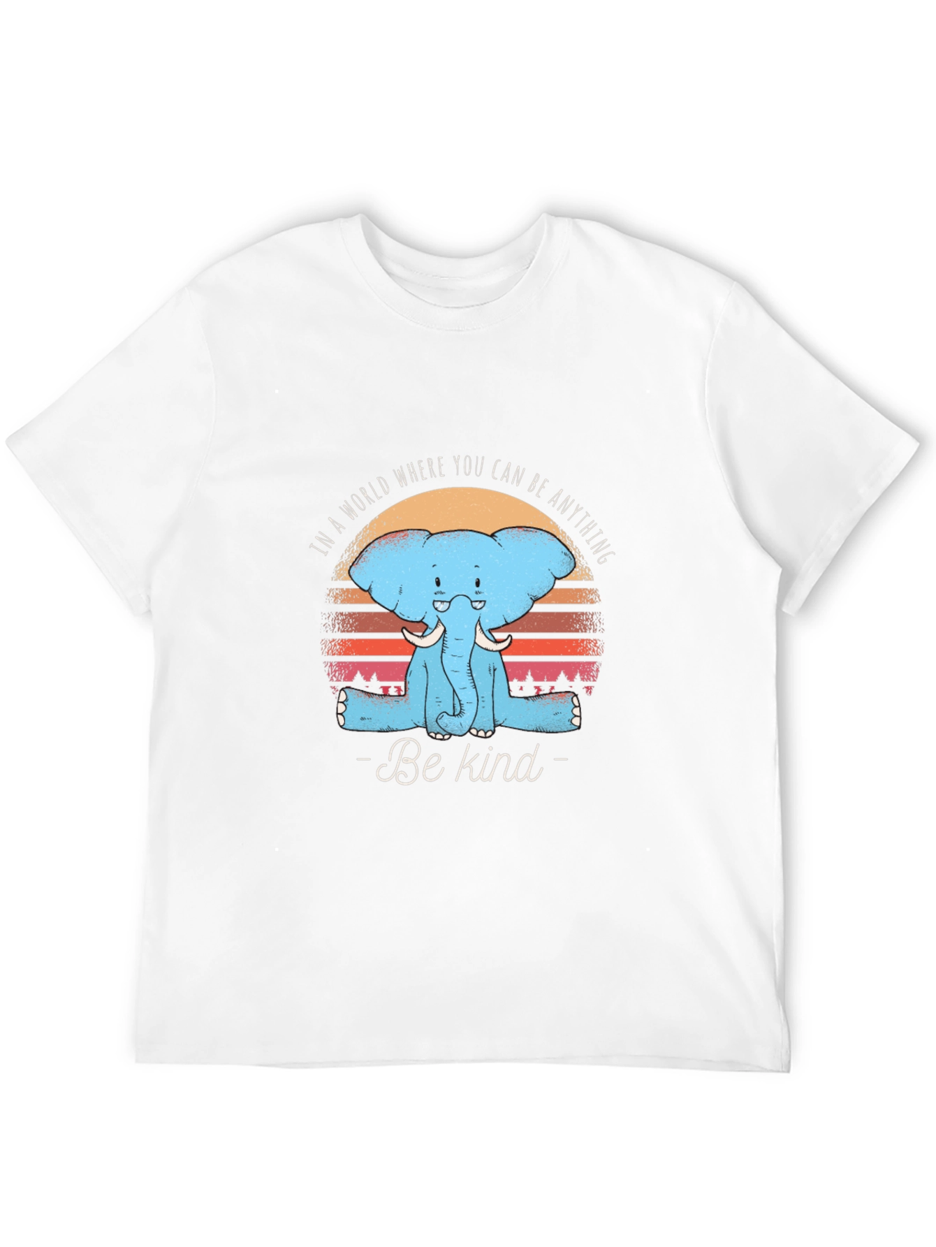 Be Kind Elephant Graphic Tee - Unisex Cotton T-Shirt