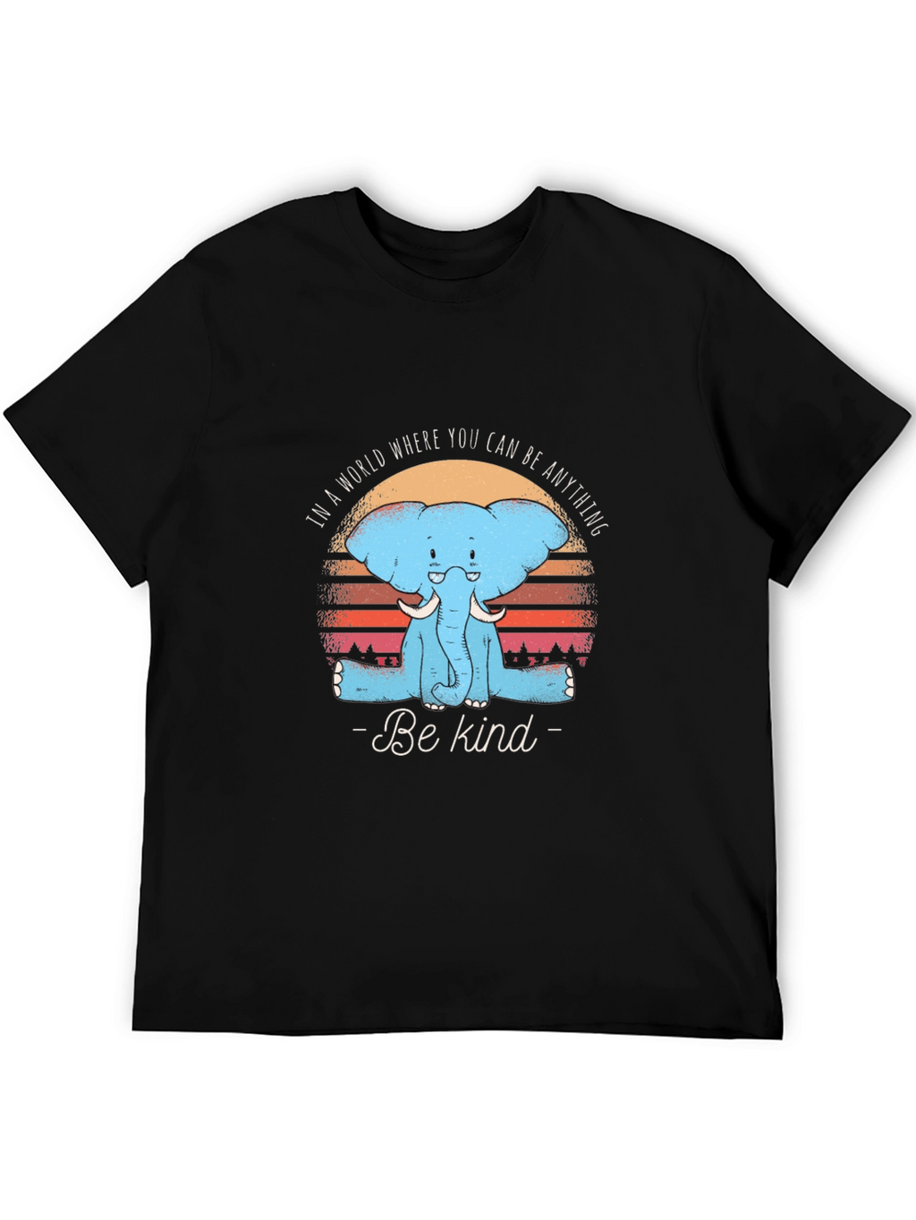 Be Kind Elephant Graphic Tee - Unisex Cotton T-Shirt