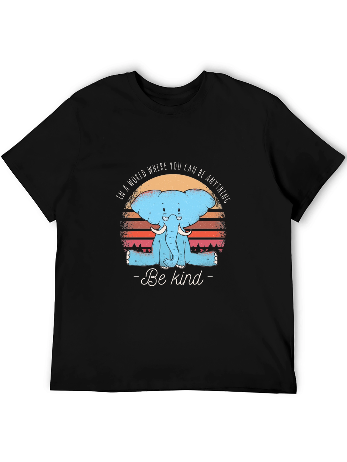 Be Kind Elephant Graphic Tee - Unisex Cotton T-Shirt