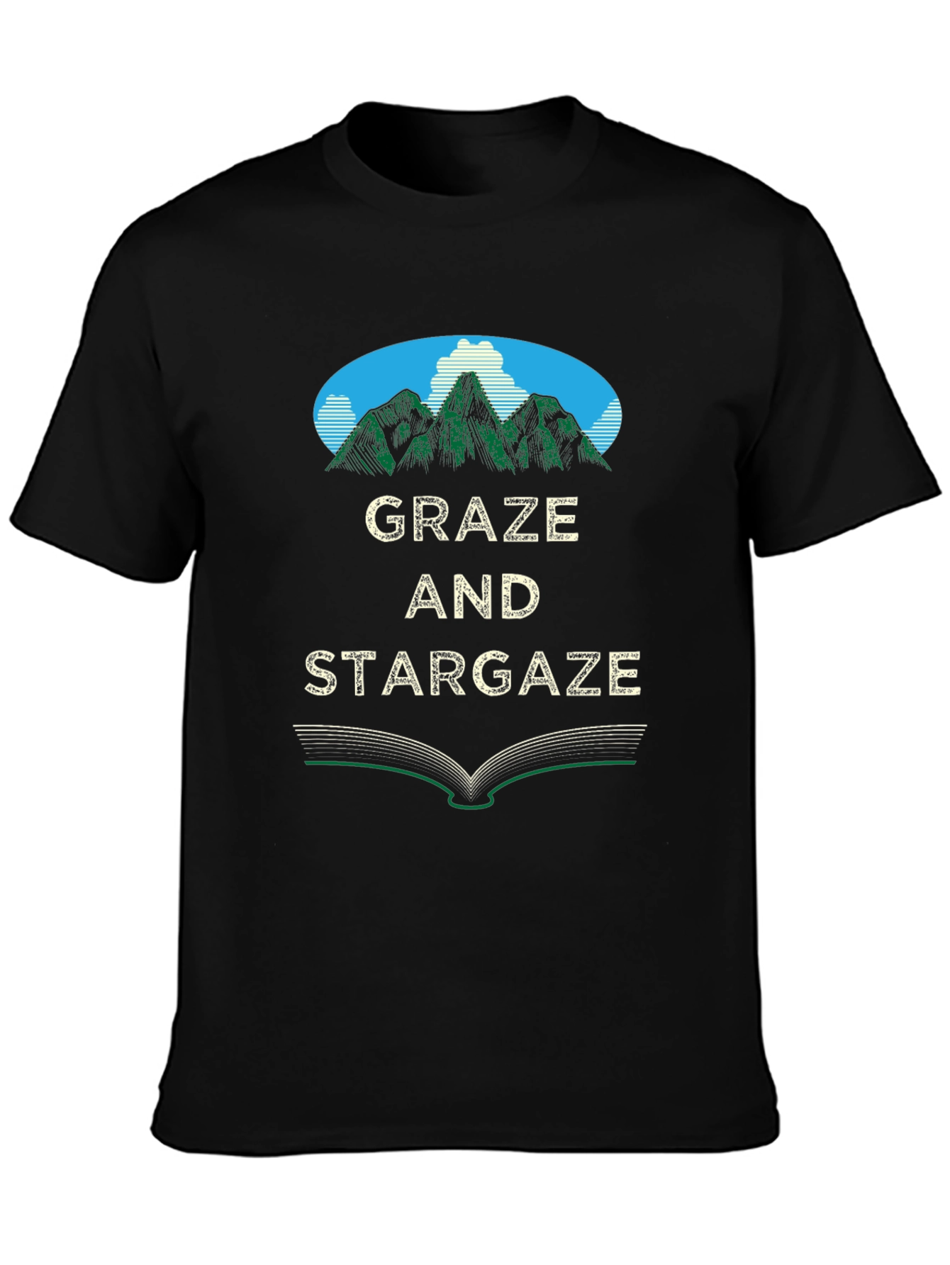 Graze and Stargaze Graphic Tee - Nature Inspired Design