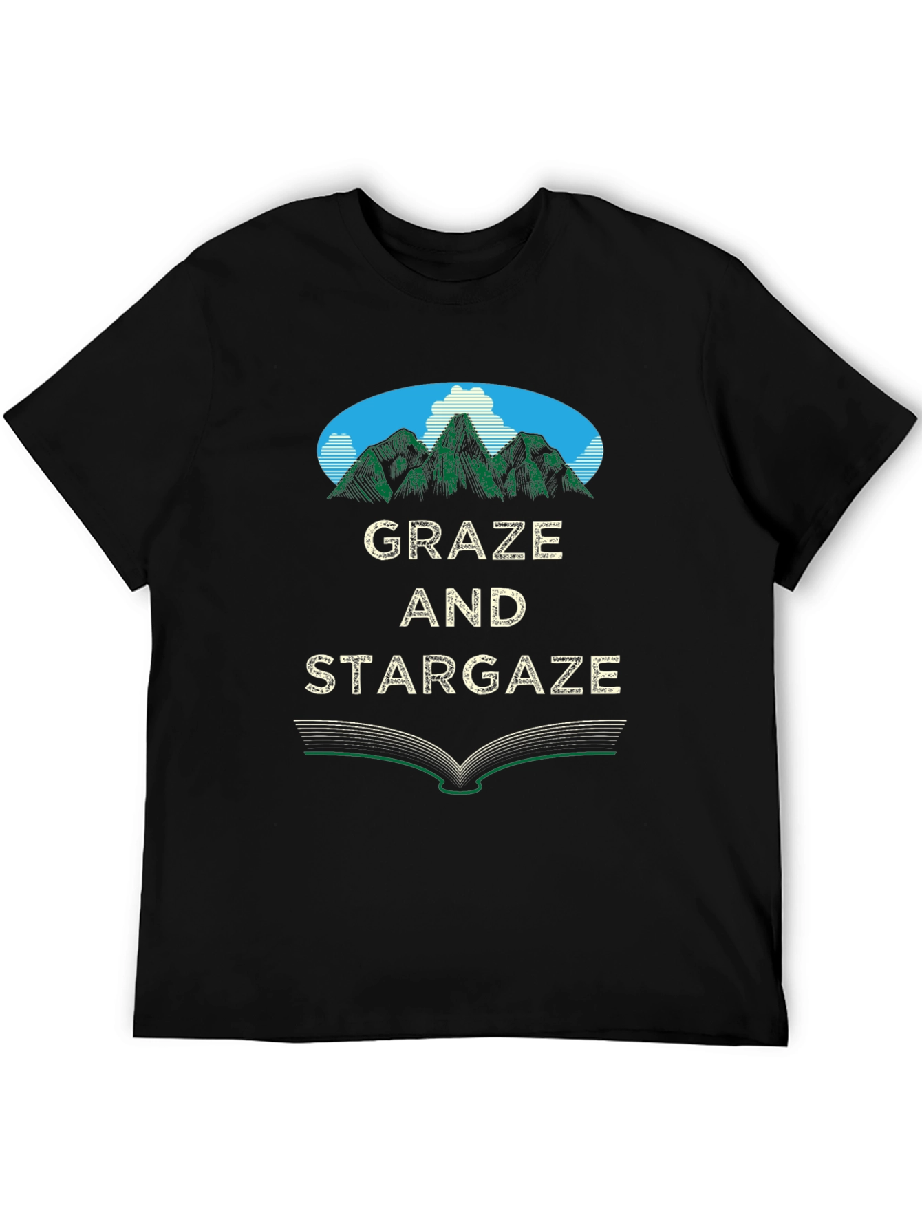 Graze and Stargaze Graphic Tee - Nature Inspired Design