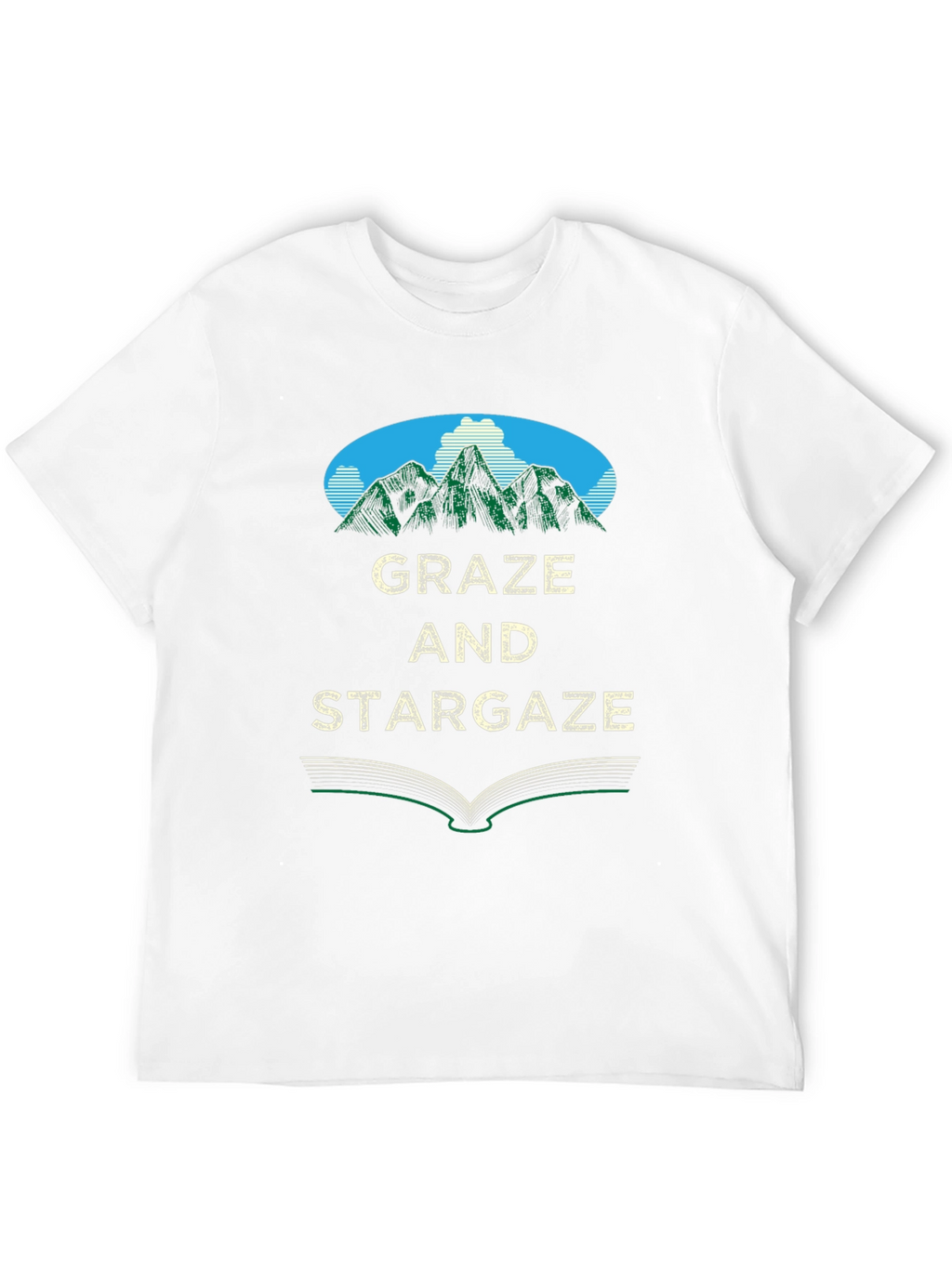 Graze and Stargaze Graphic Tee - Nature Inspired Design