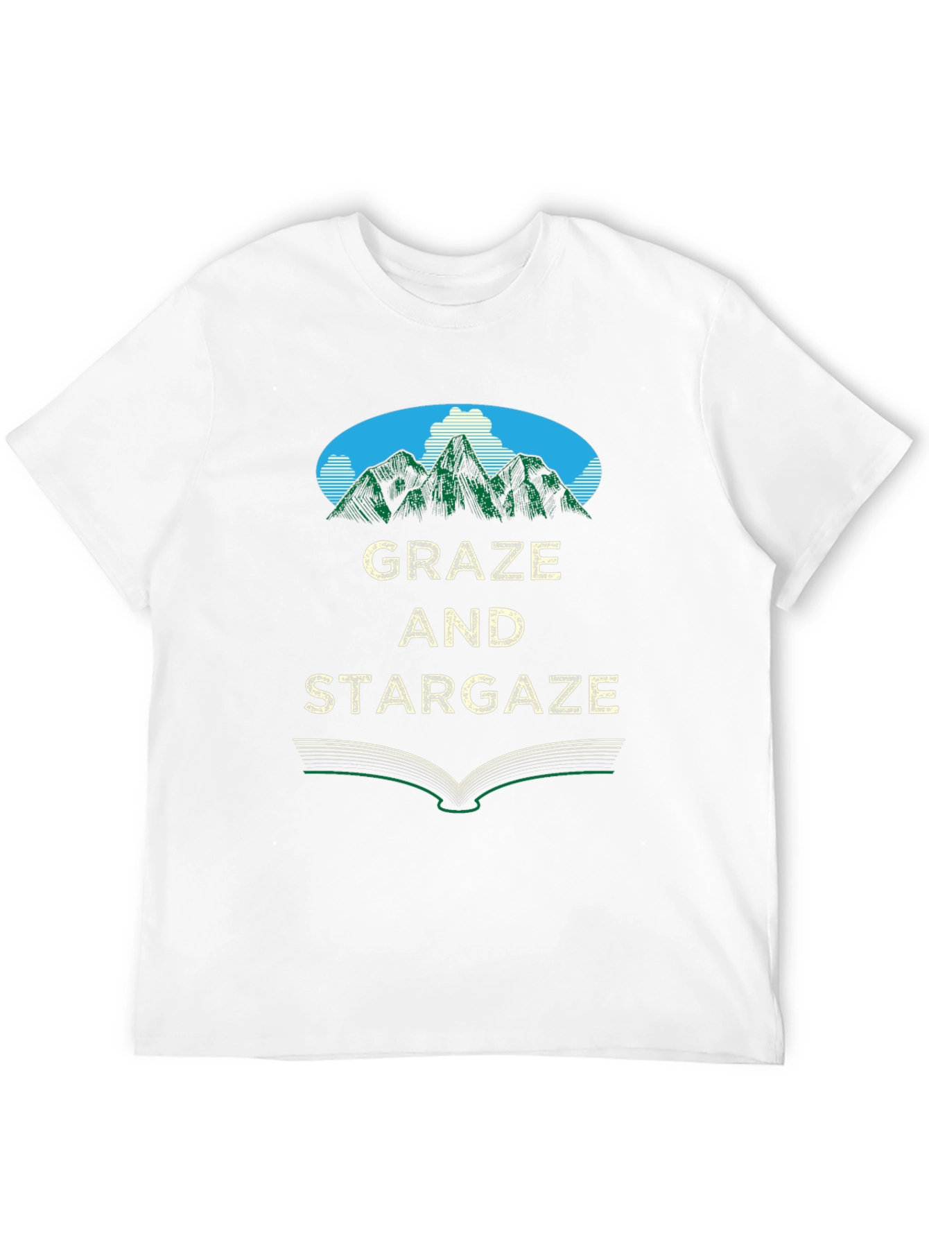 Graze and Stargaze Graphic Tee - Nature Inspired Design