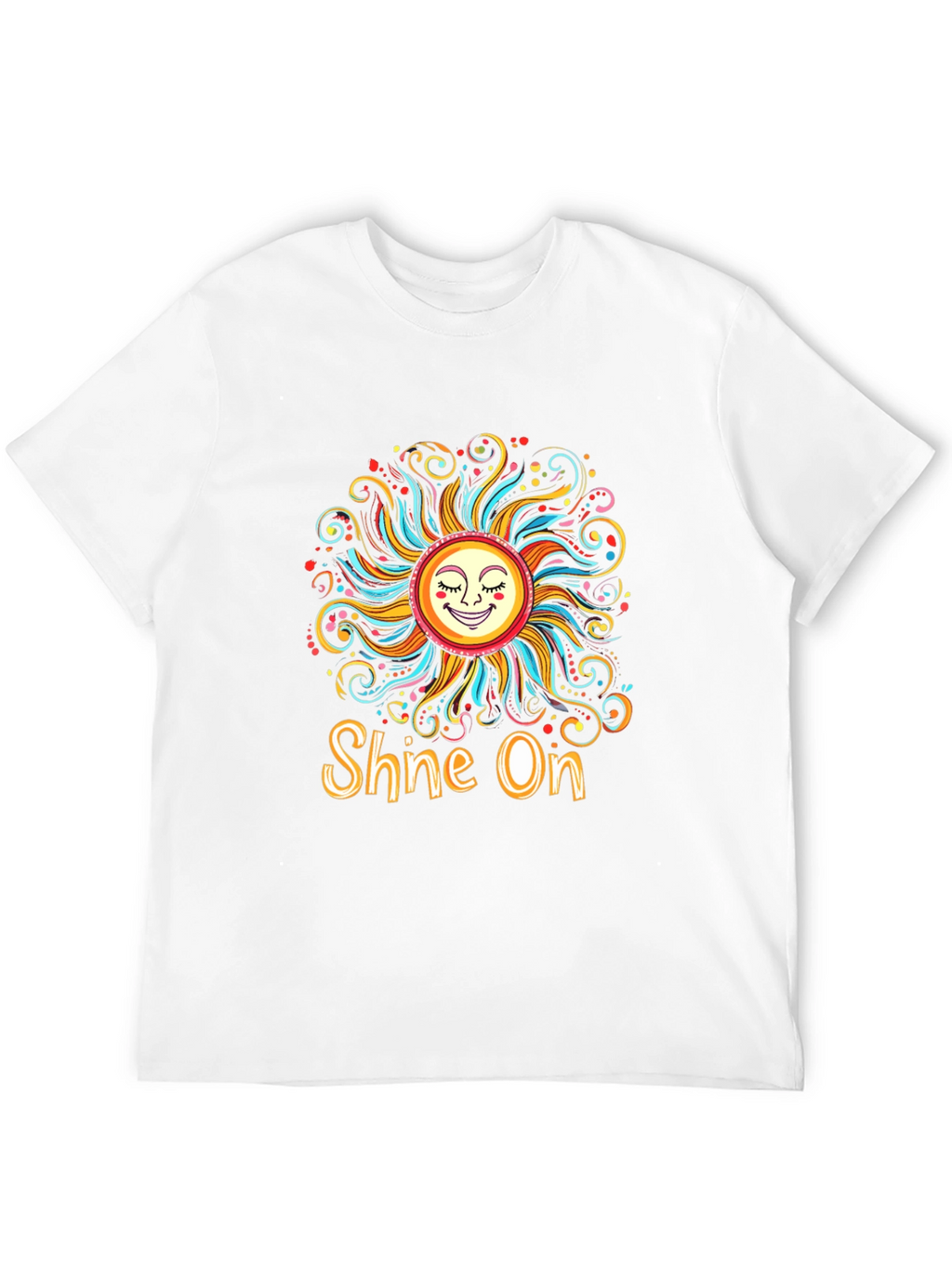 Shine On Graphic Tee - Funky Sun Design