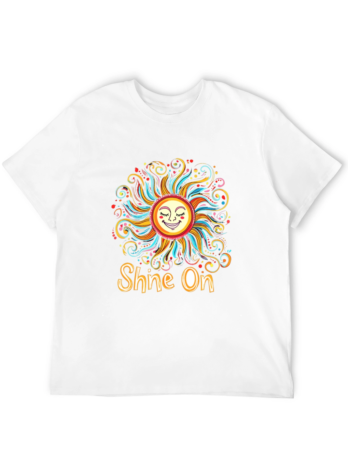Shine On Graphic Tee - Funky Sun Design