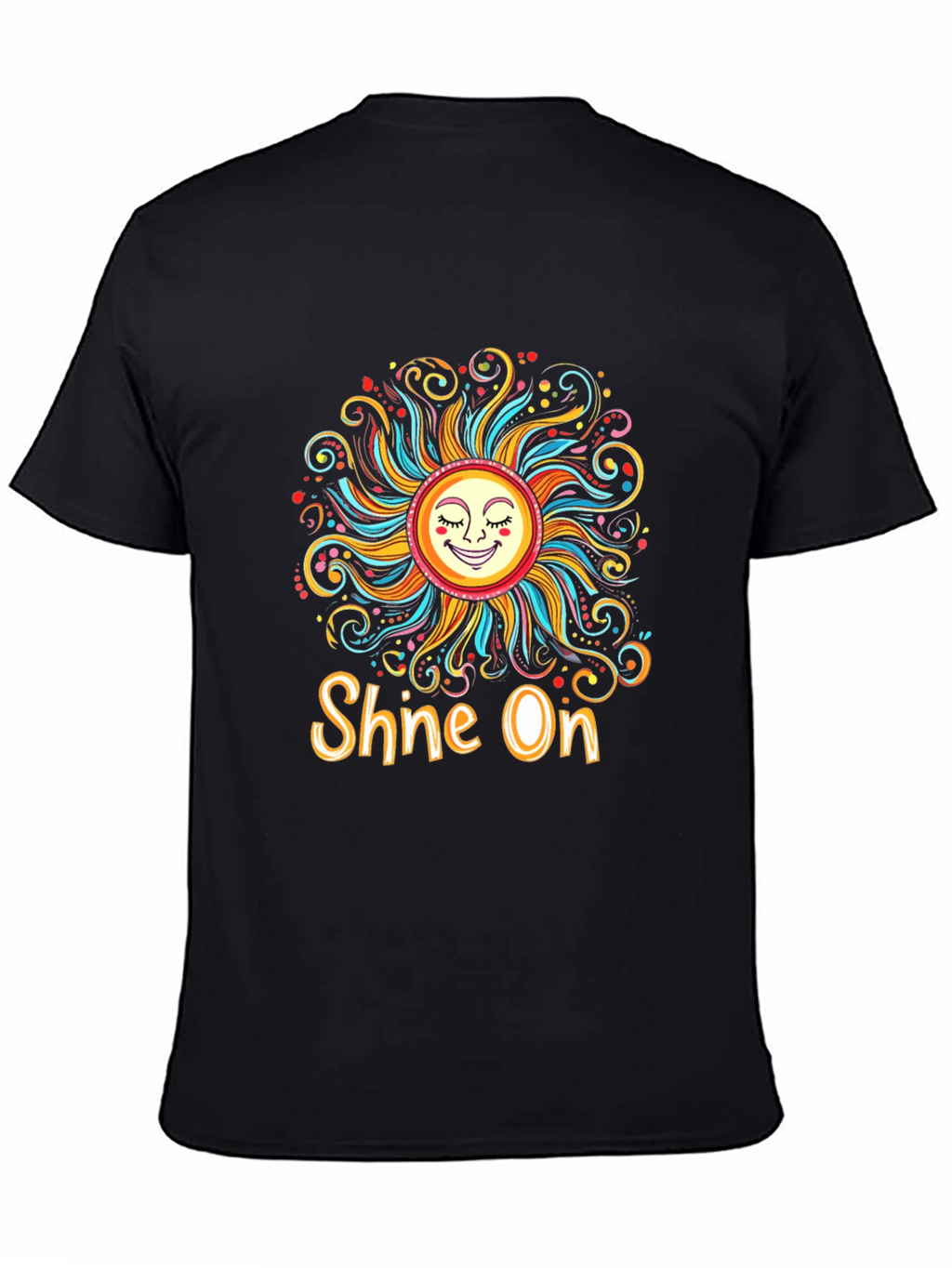 Shine On Graphic Tee - Funky Sun Design