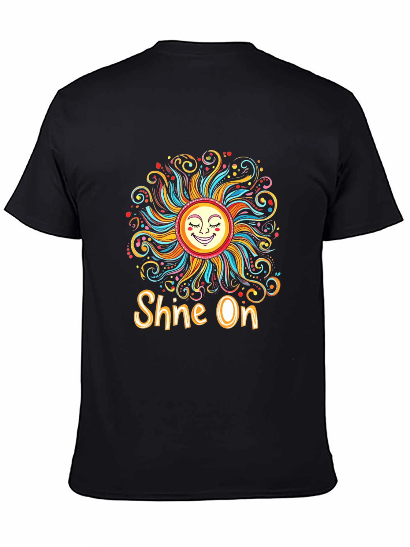 Shine On Graphic Tee - Funky Sun Design