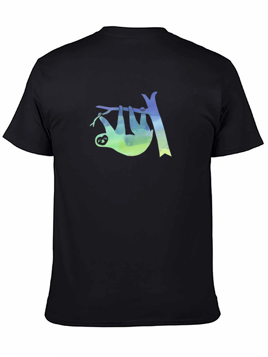 Sloth Tree Graphic Tee - Mens Black T-Shirt