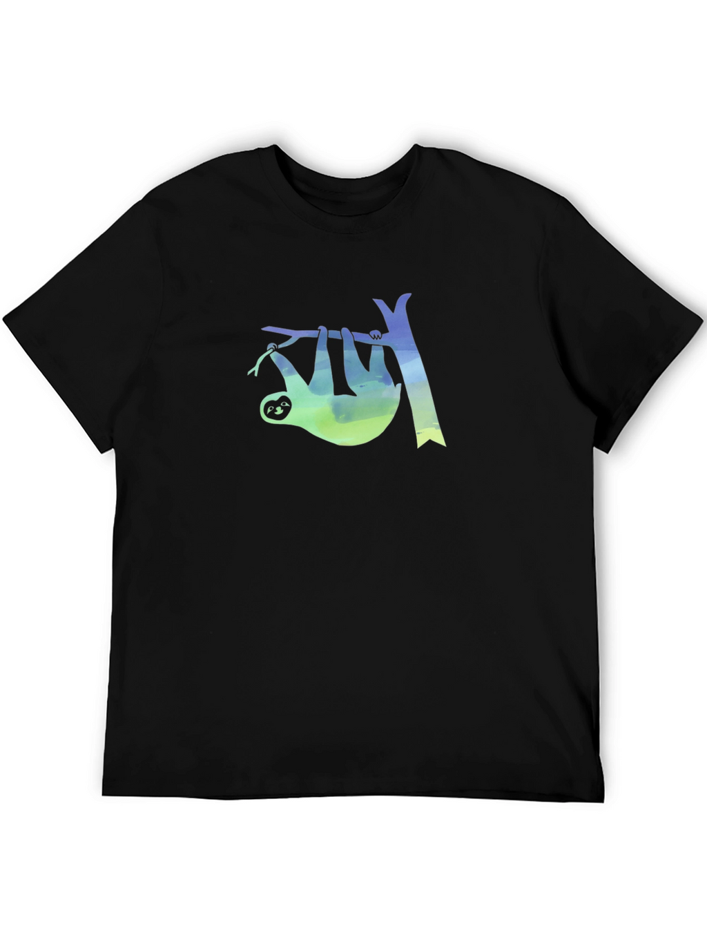 Sloth Tree Graphic Tee - Mens Black T-Shirt
