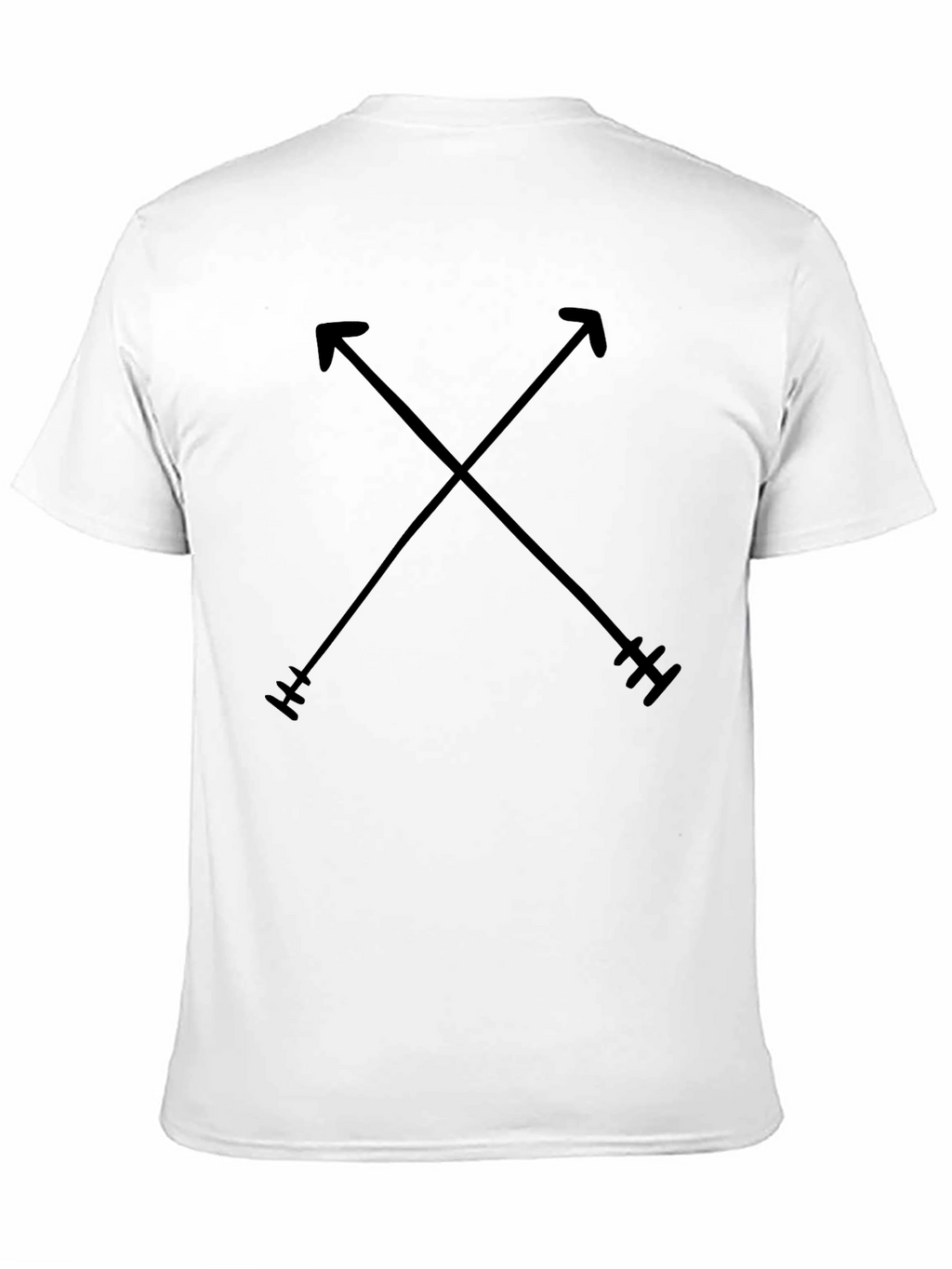 Crossed Arrows Graphic Tee - Black Casual Shirt