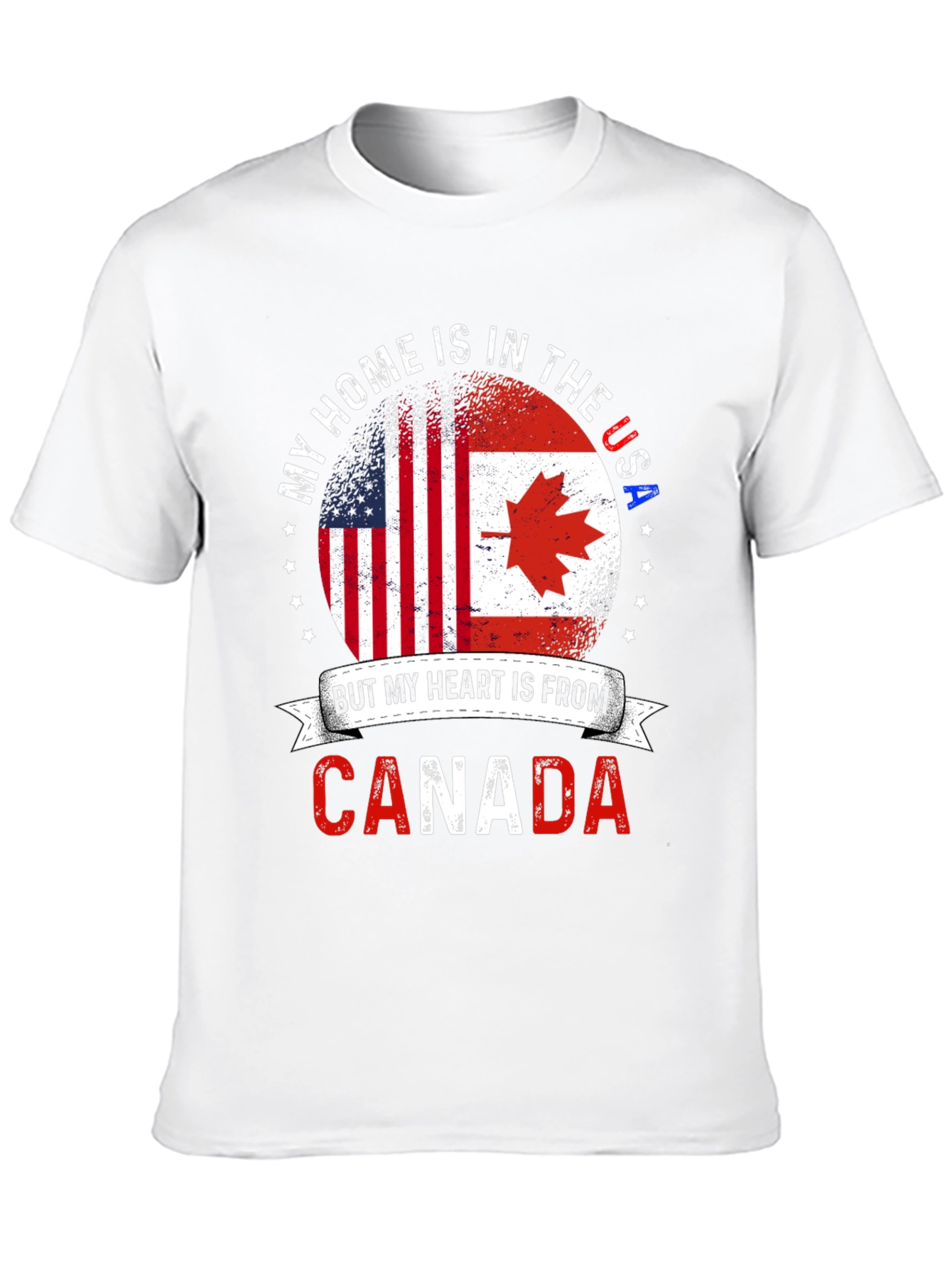 USA Canada Flag T-Shirt