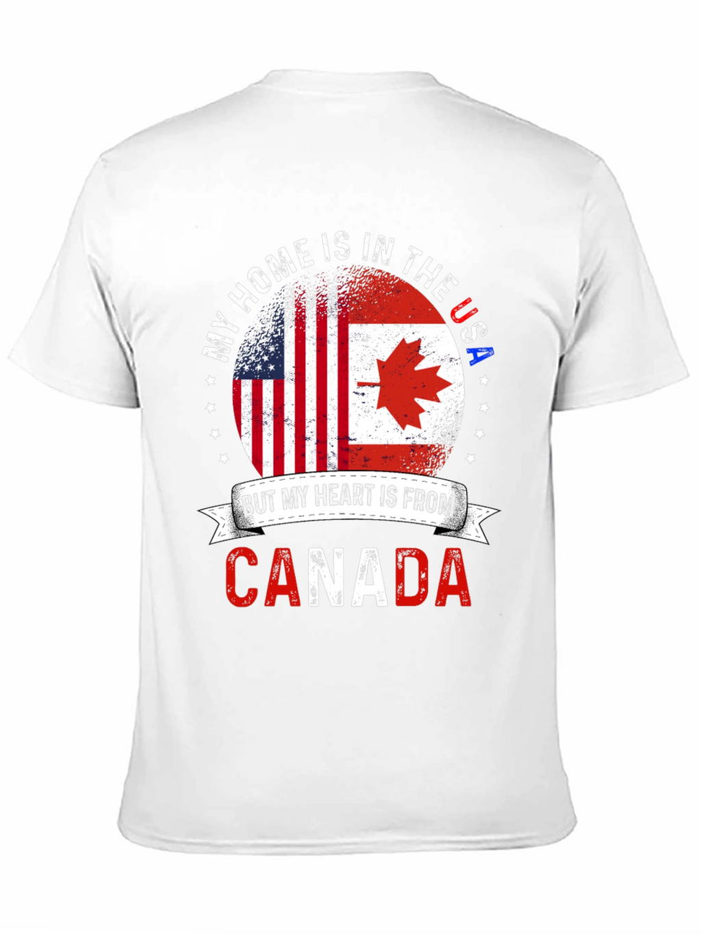 USA Canada Flag T-Shirt
