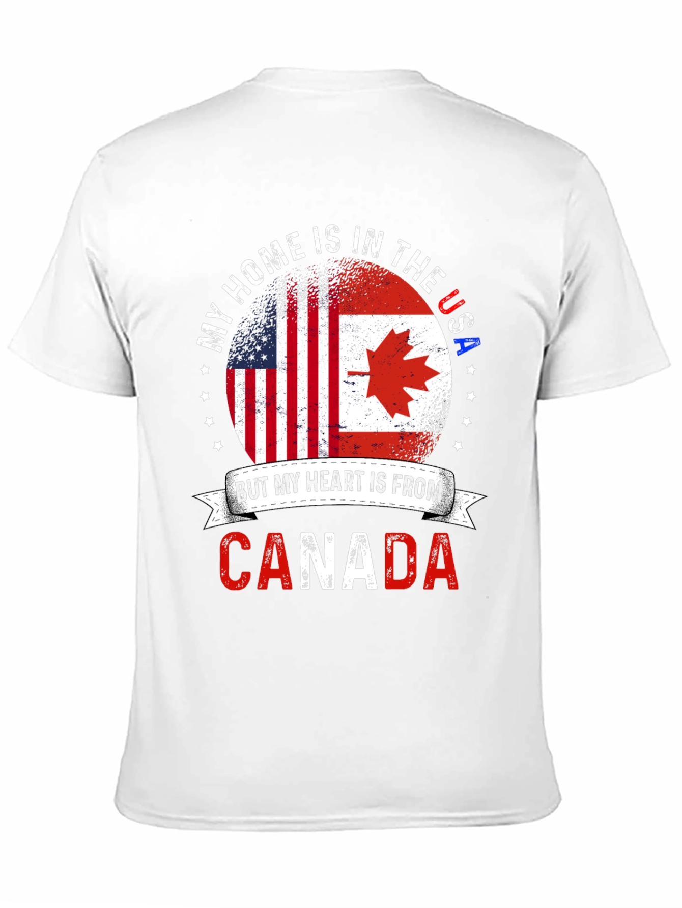 USA Canada Flag T-Shirt