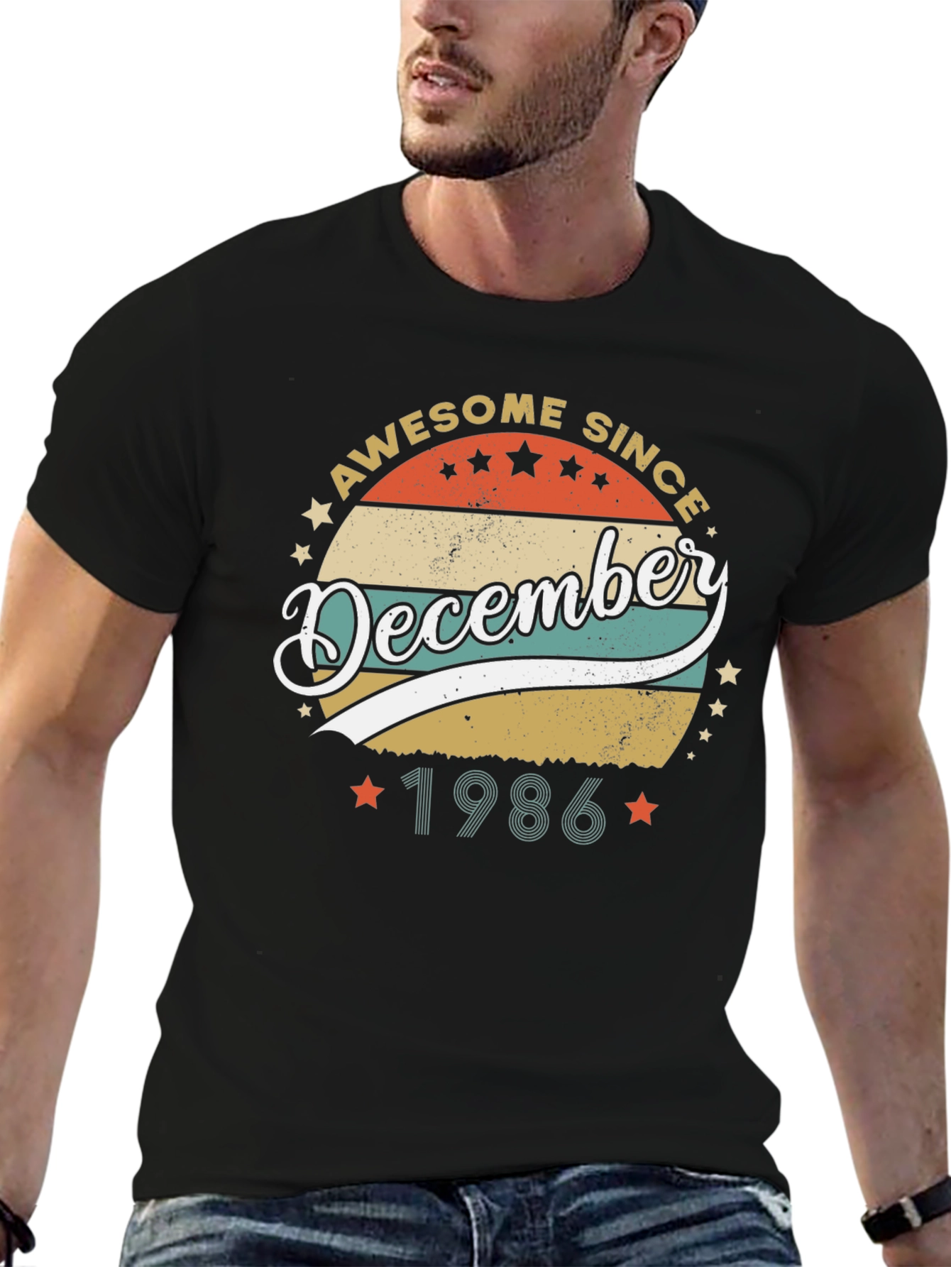 Awesome Since December 1986 Black T-Shirt