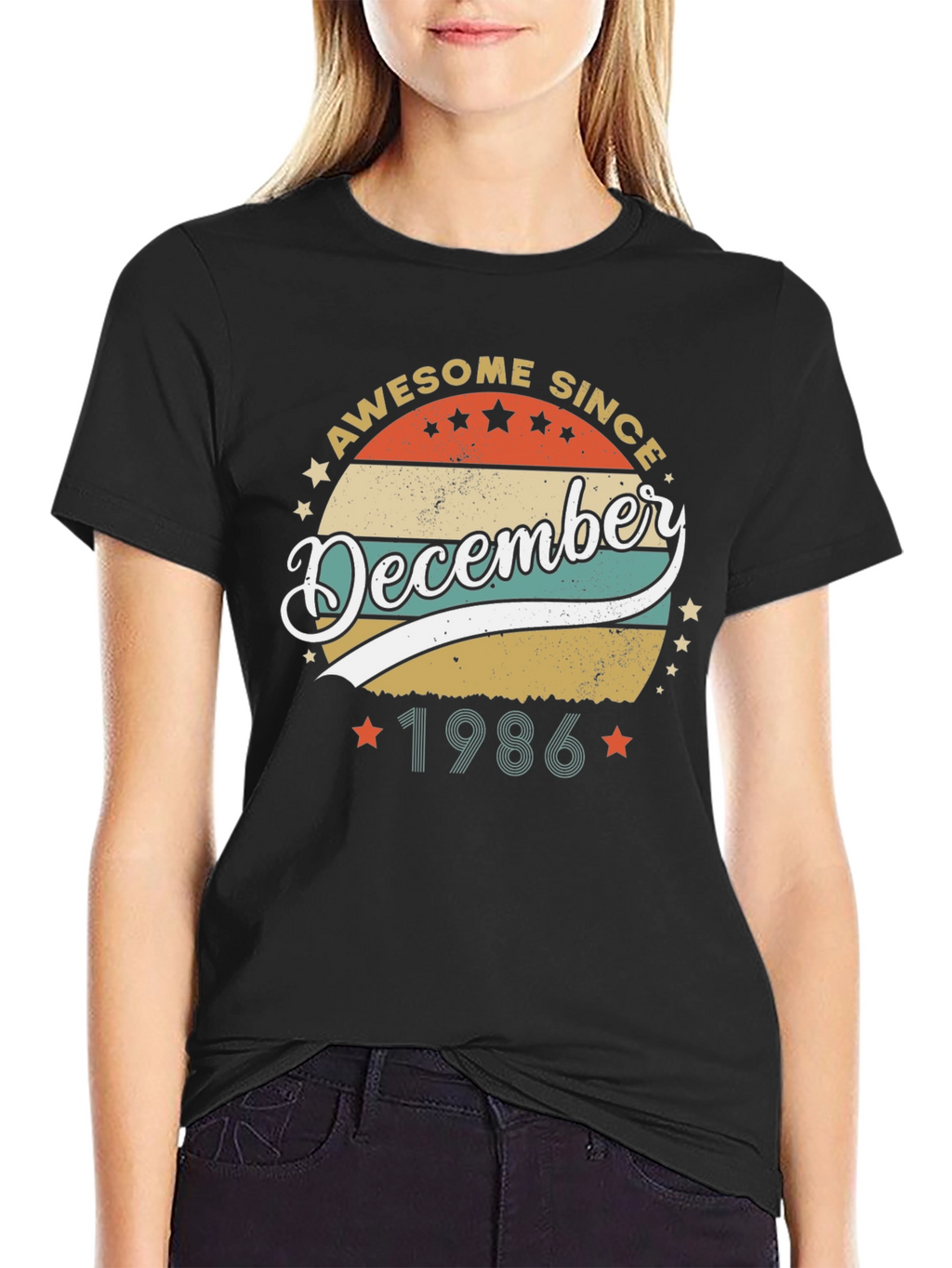 Awesome Since December 1986 Black T-Shirt