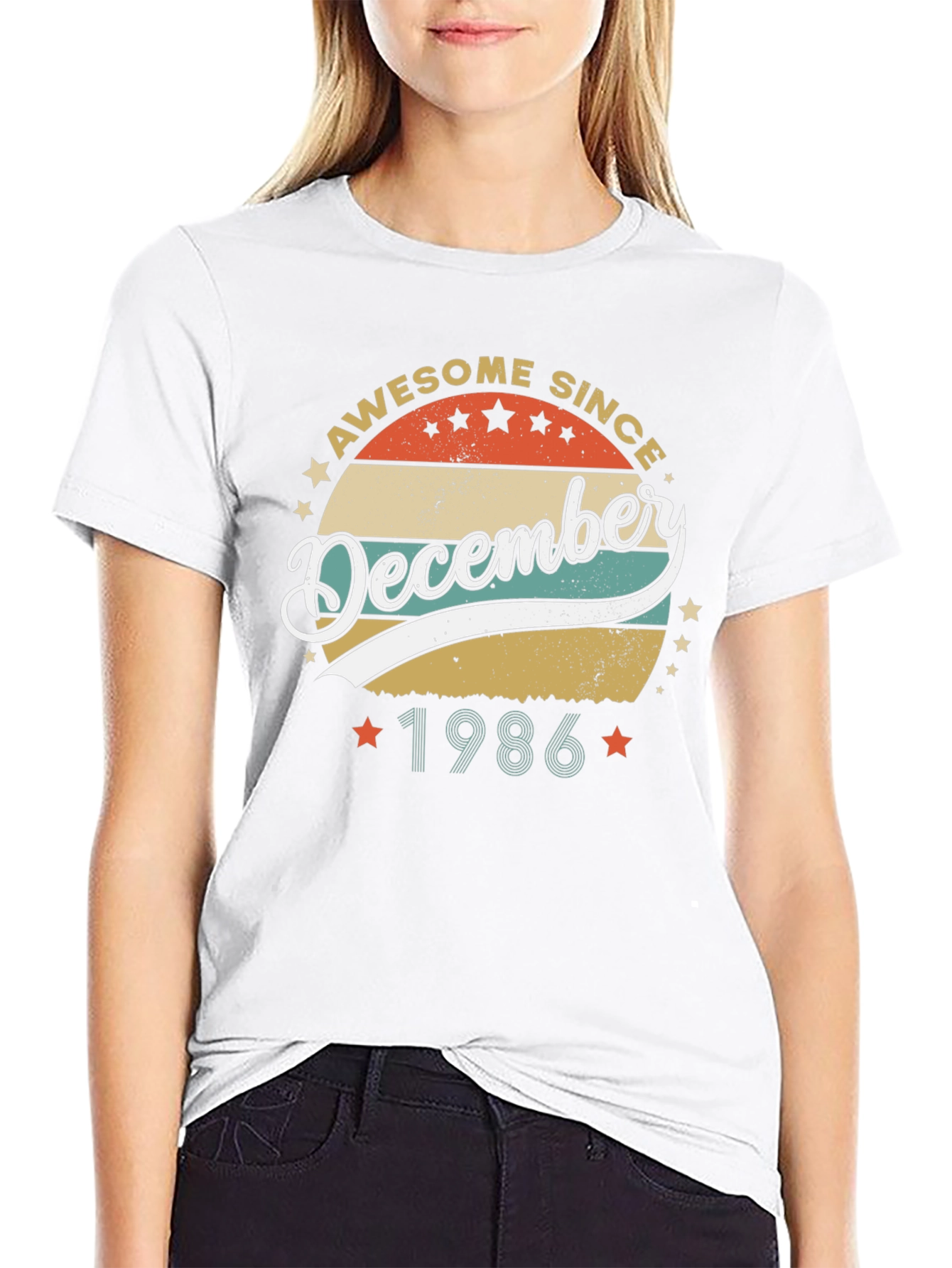 Awesome Since December 1986 Black T-Shirt