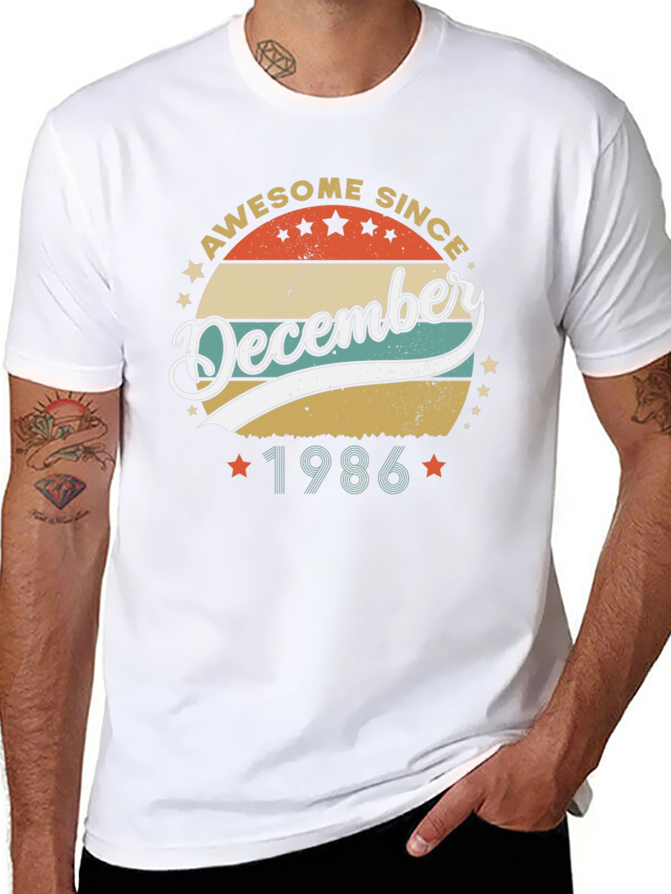 Awesome Since December 1986 Black T-Shirt