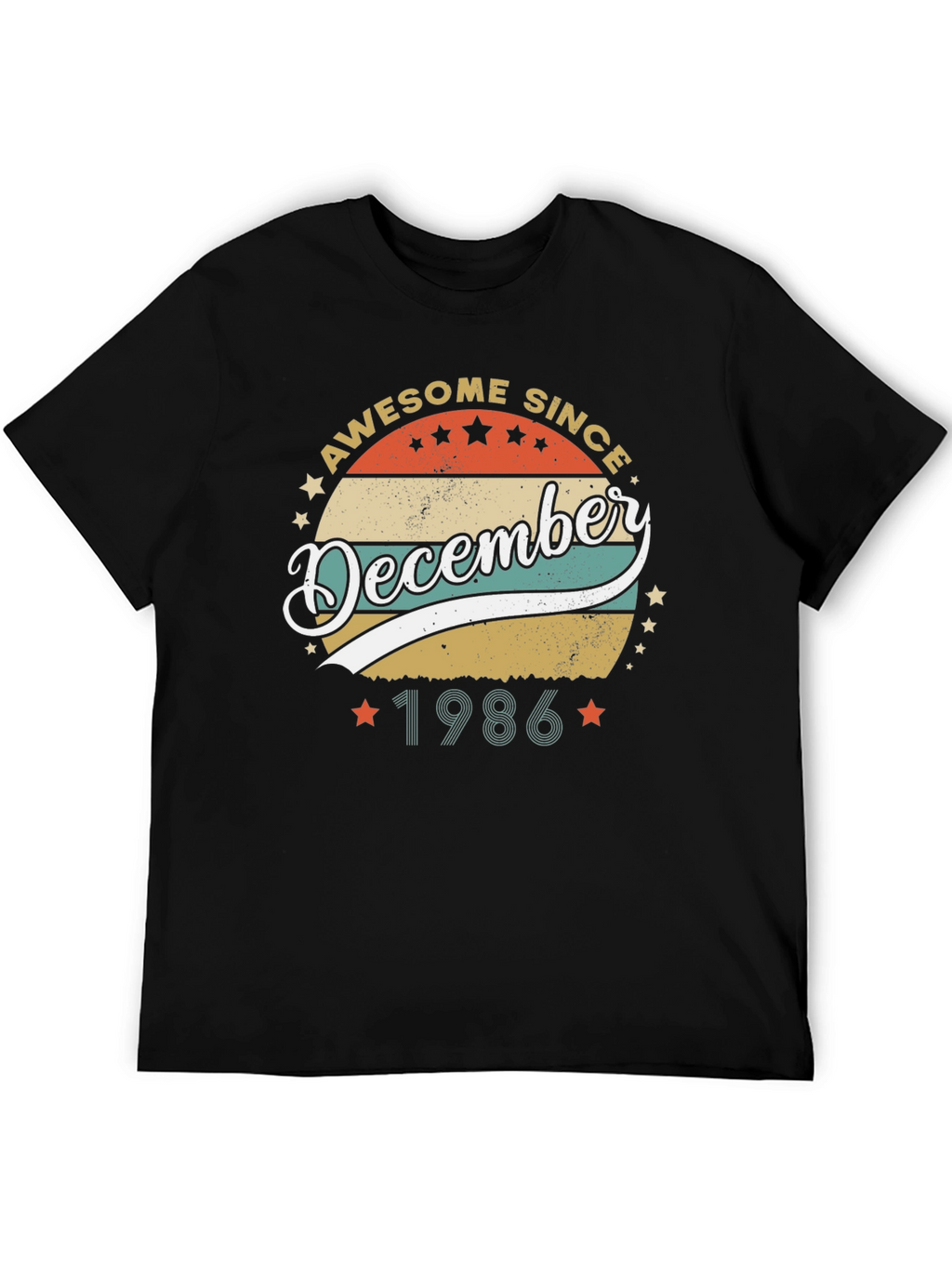 Awesome Since December 1986 Black T-Shirt