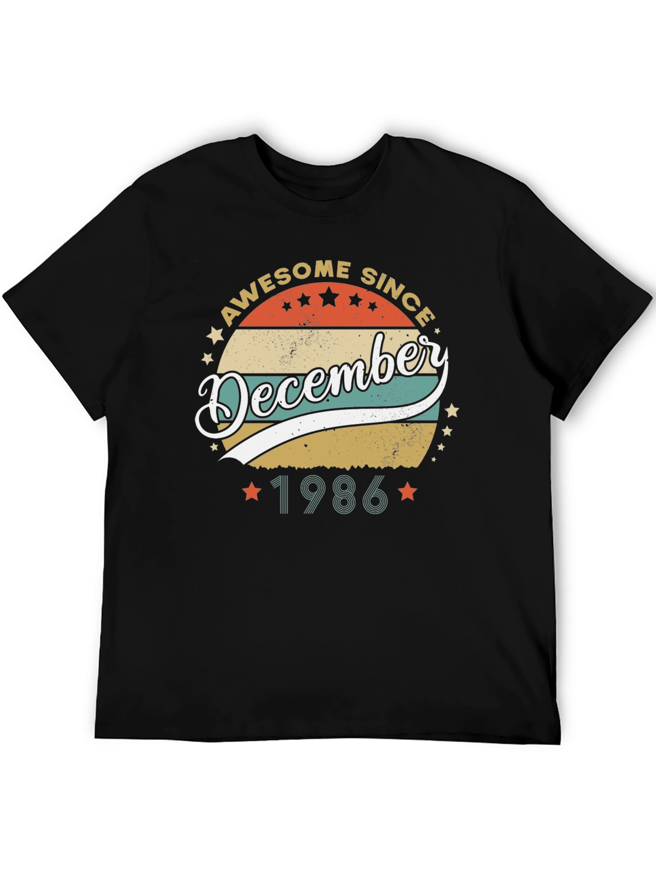 Awesome Since December 1986 Black T-Shirt