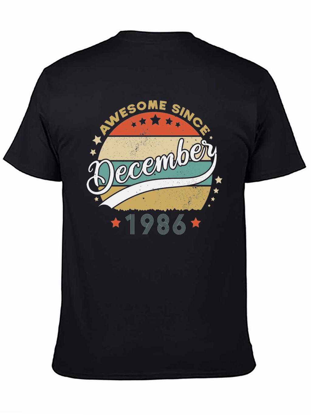 Awesome Since December 1986 Black T-Shirt