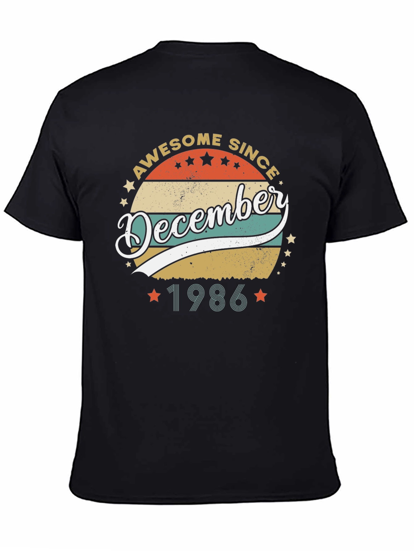 Awesome Since December 1986 Black T-Shirt