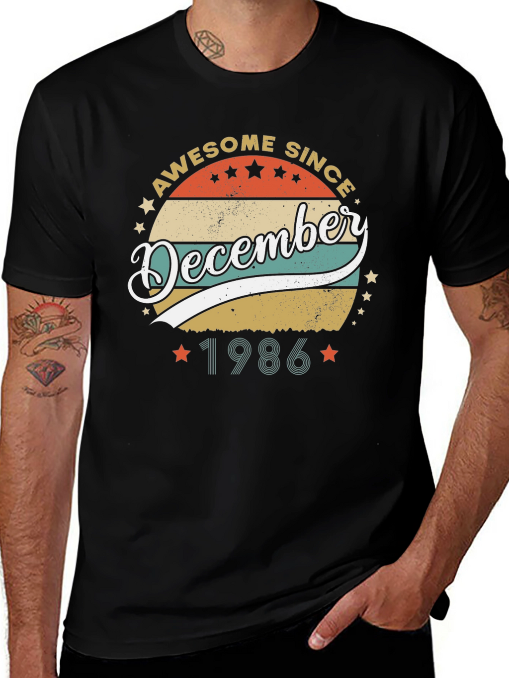 Awesome Since December 1986 Black T-Shirt