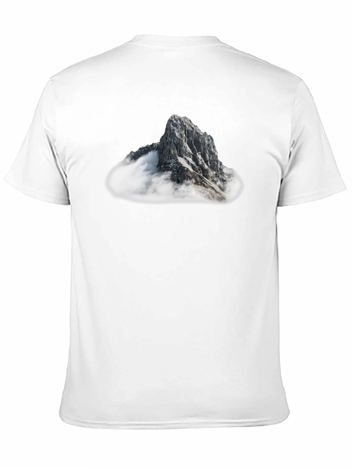 Mountain Peak Graphic Tee - Black Casual T-Shirt