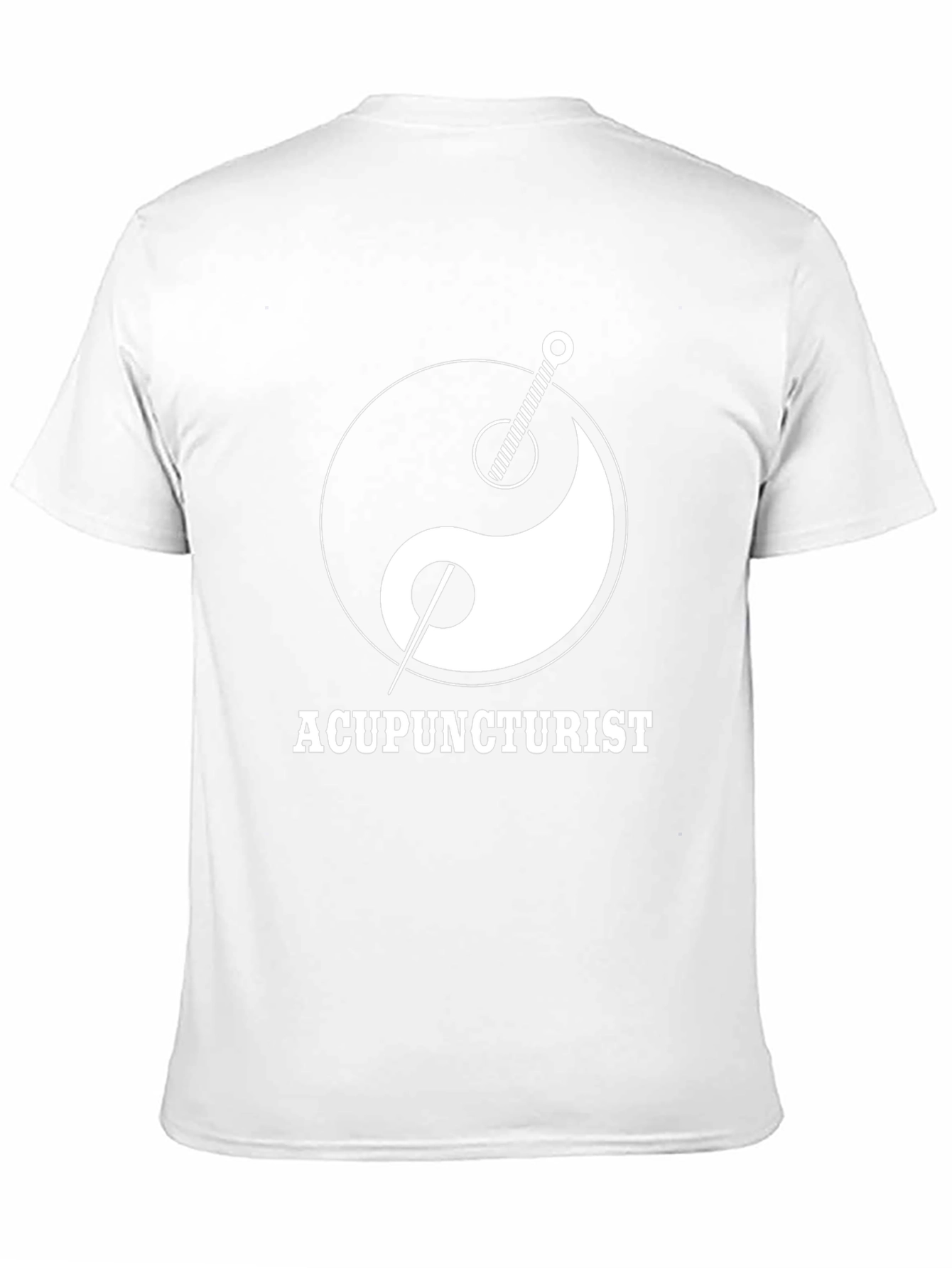 Acupuncturist Yin Yang T-Shirt - Black