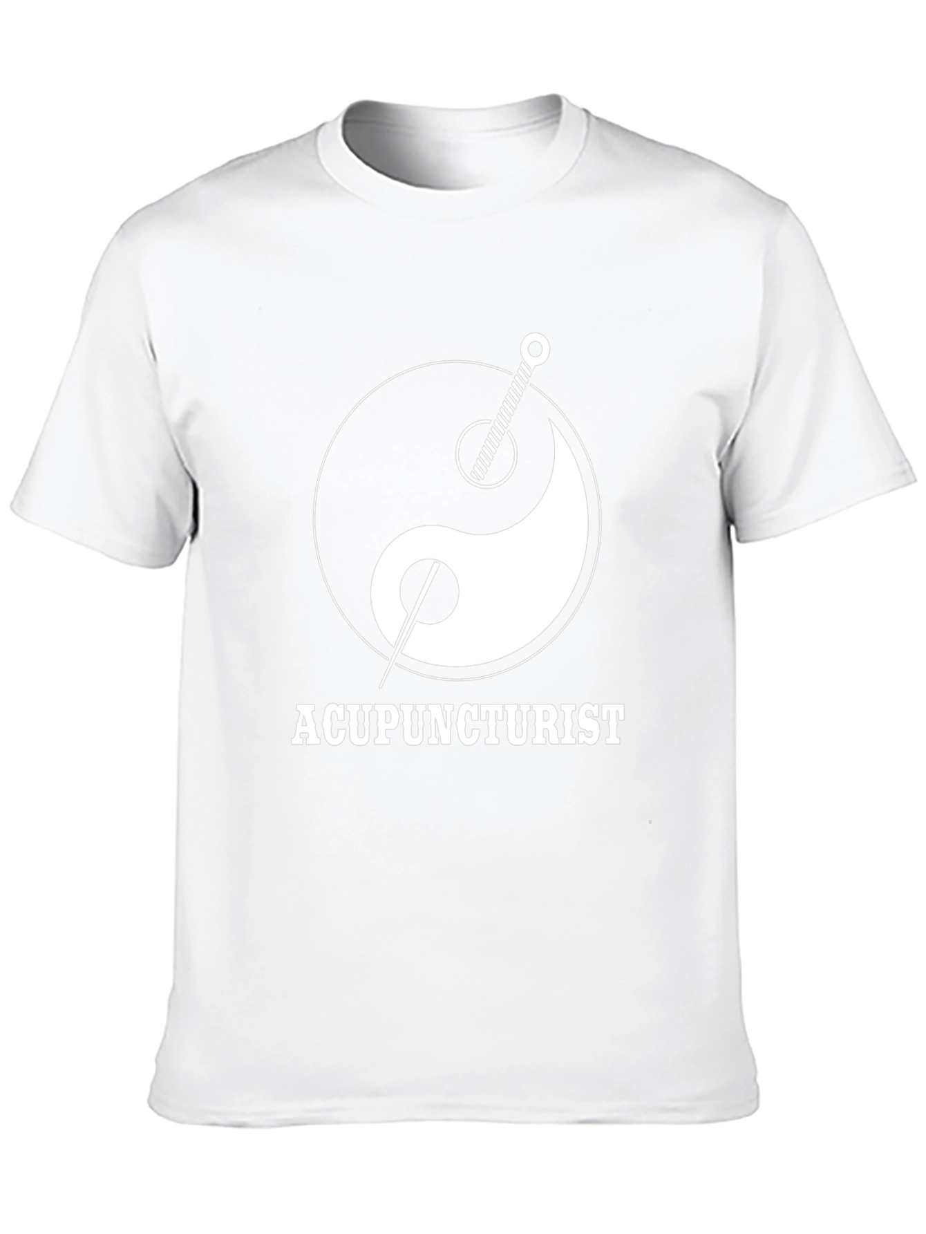 Acupuncturist Yin Yang T-Shirt - Black
