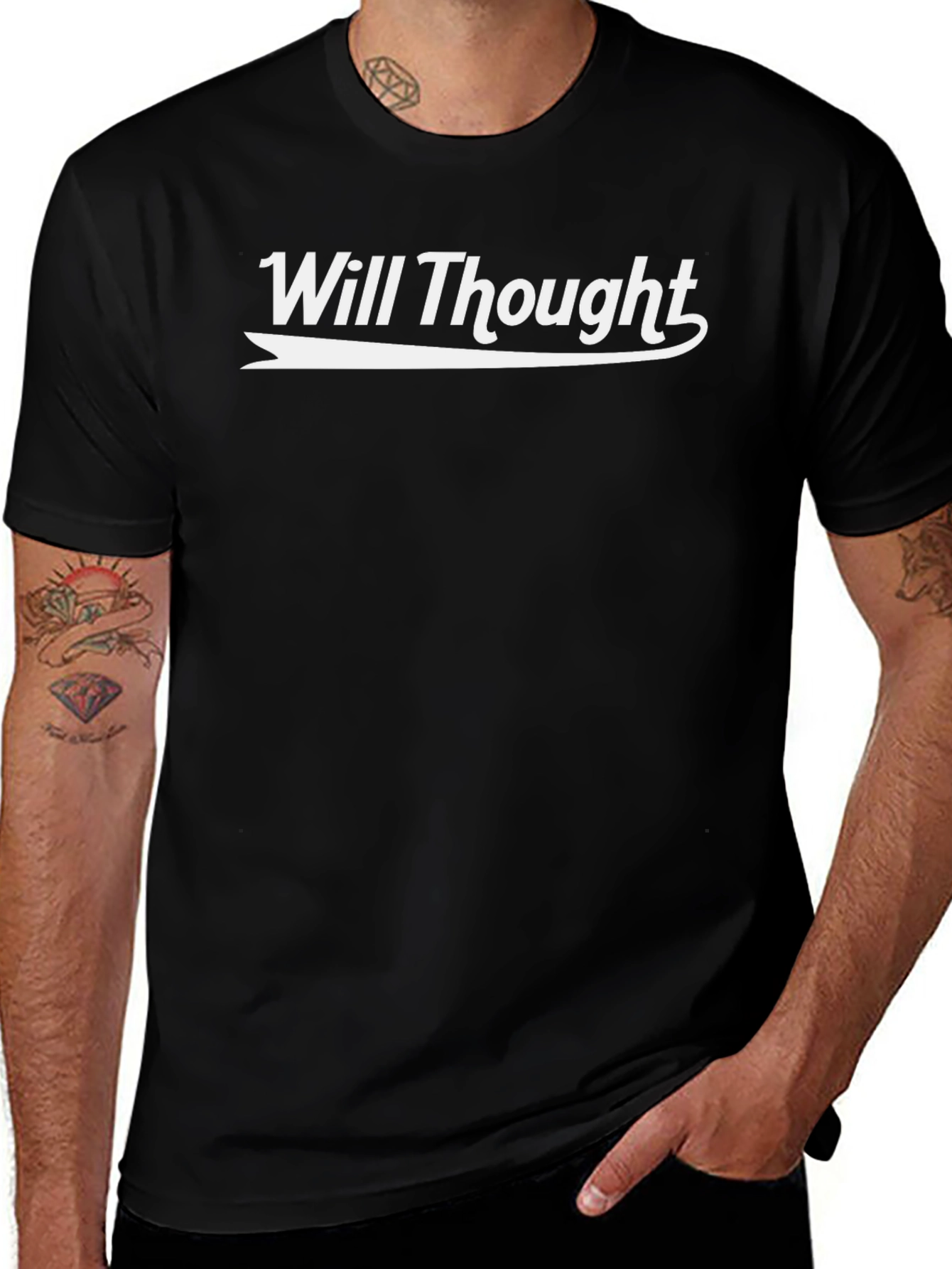 Will Thought Graphic T-Shirt - Classic Black Tee
