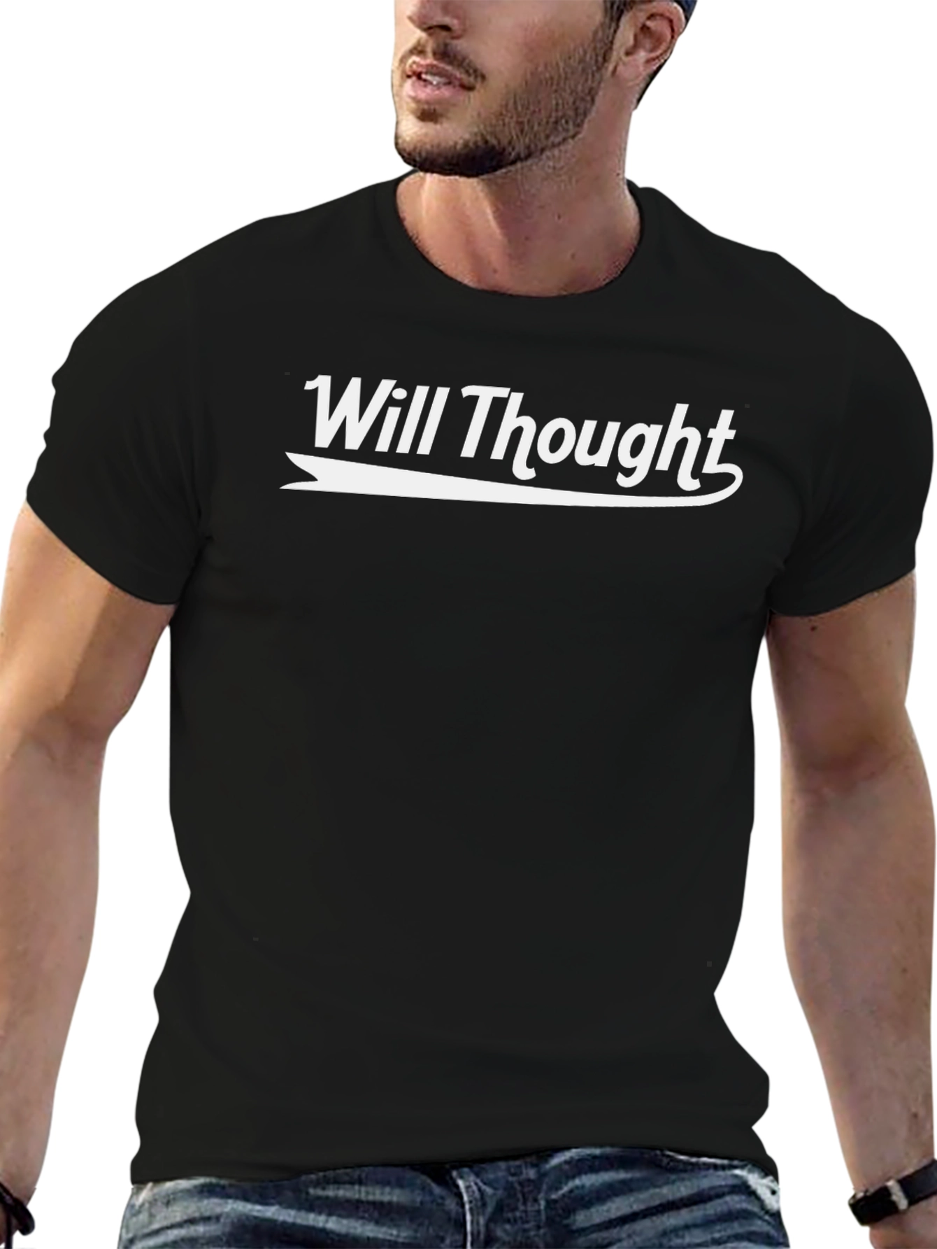 Will Thought Graphic T-Shirt - Classic Black Tee