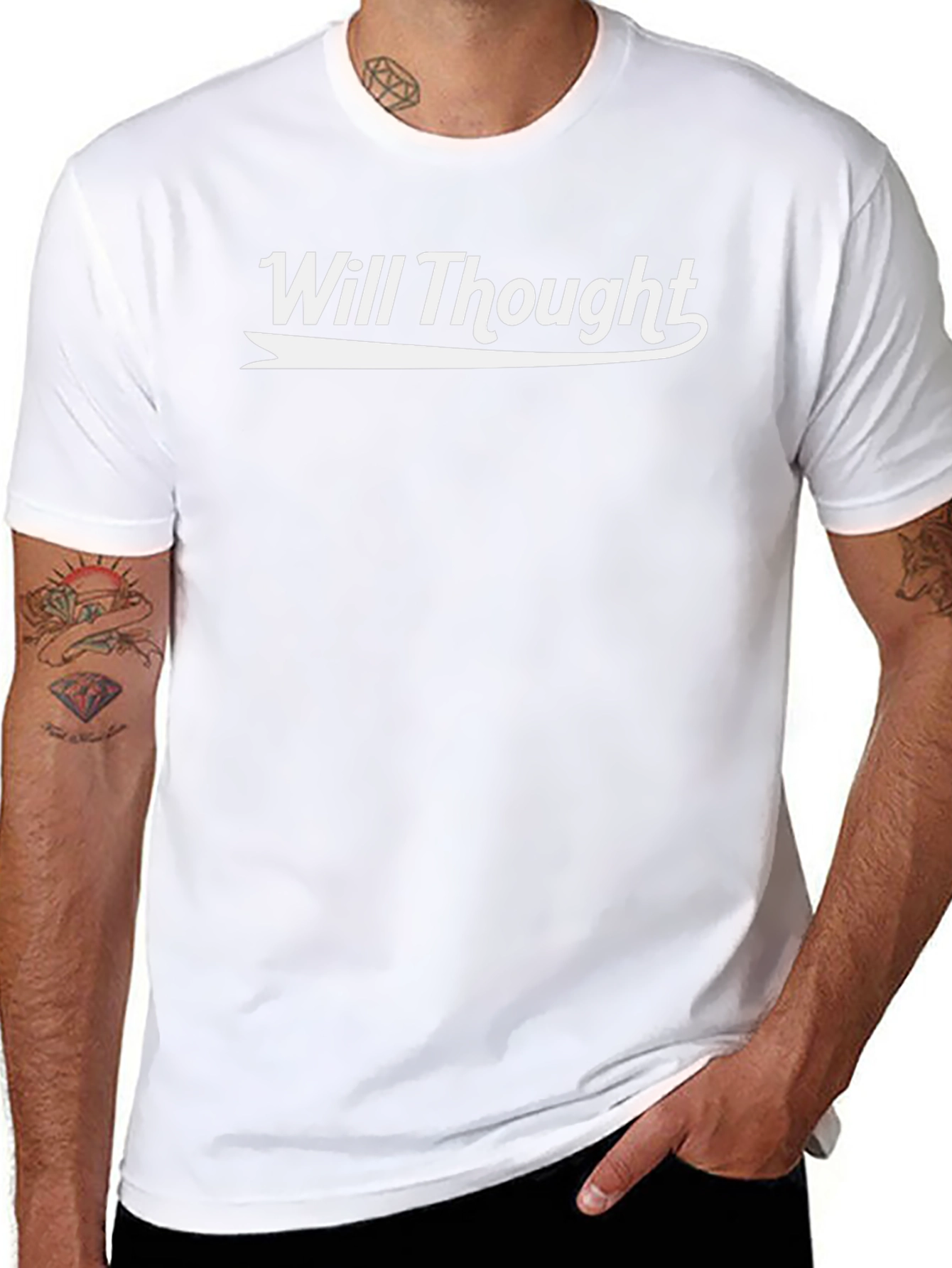 Will Thought Graphic T-Shirt - Classic Black Tee