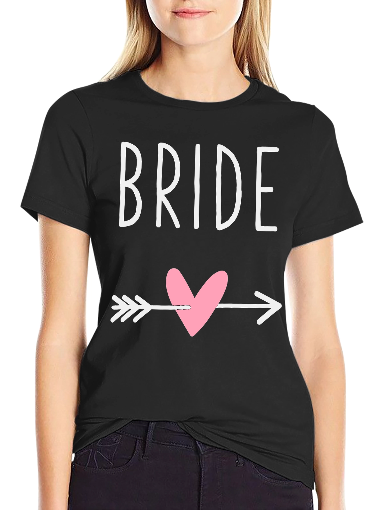 Bride T-Shirt with Heart Arrow