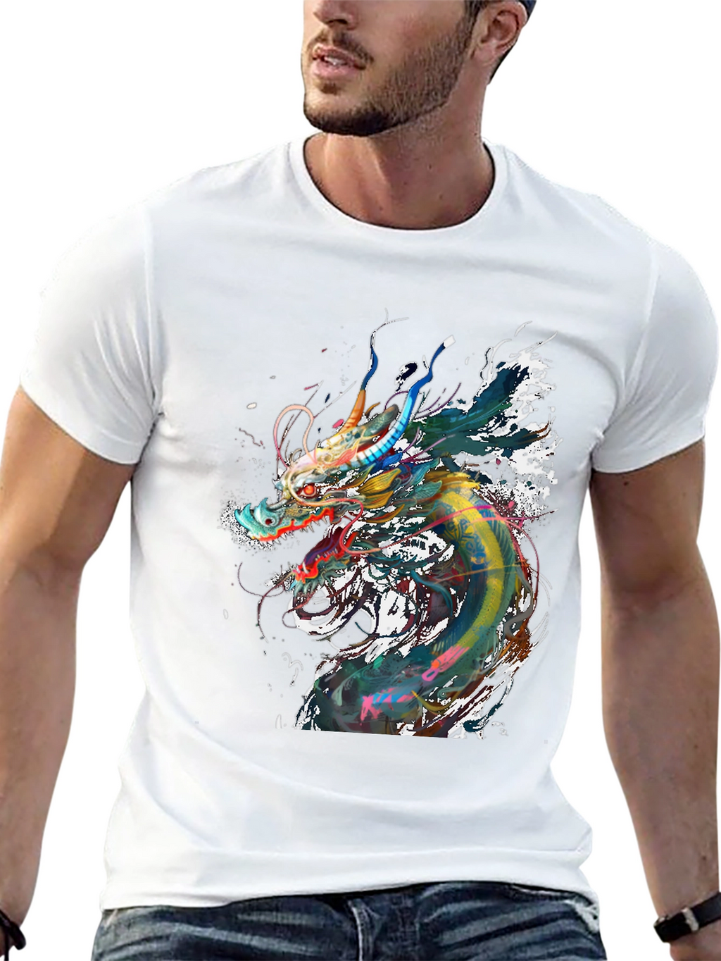 Dragon Graphic Black T-Shirt