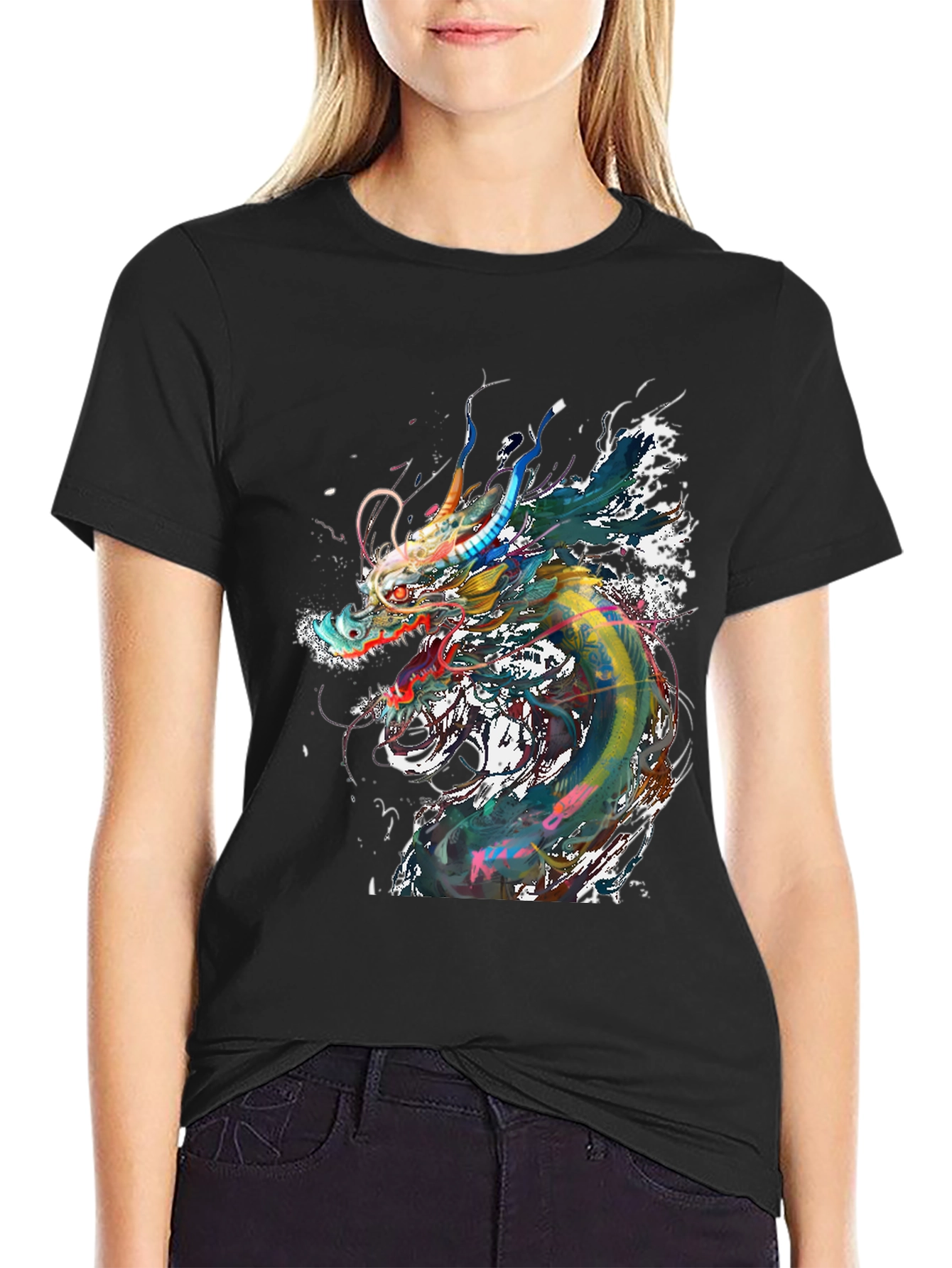 Dragon Graphic Black T-Shirt