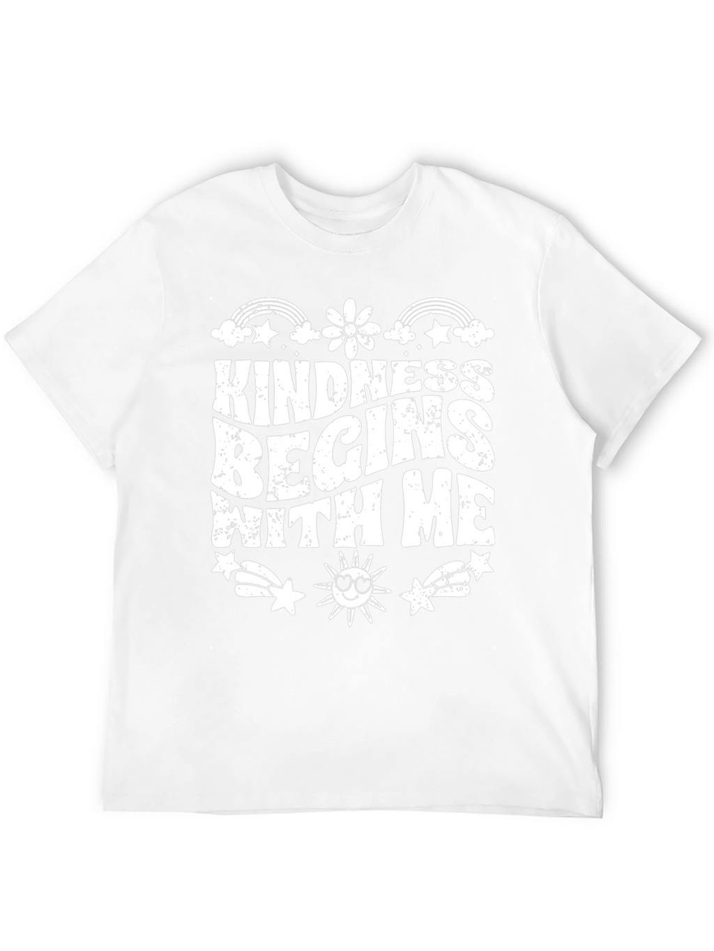 Kindness Begins With Me Black Graphic T-Shirt