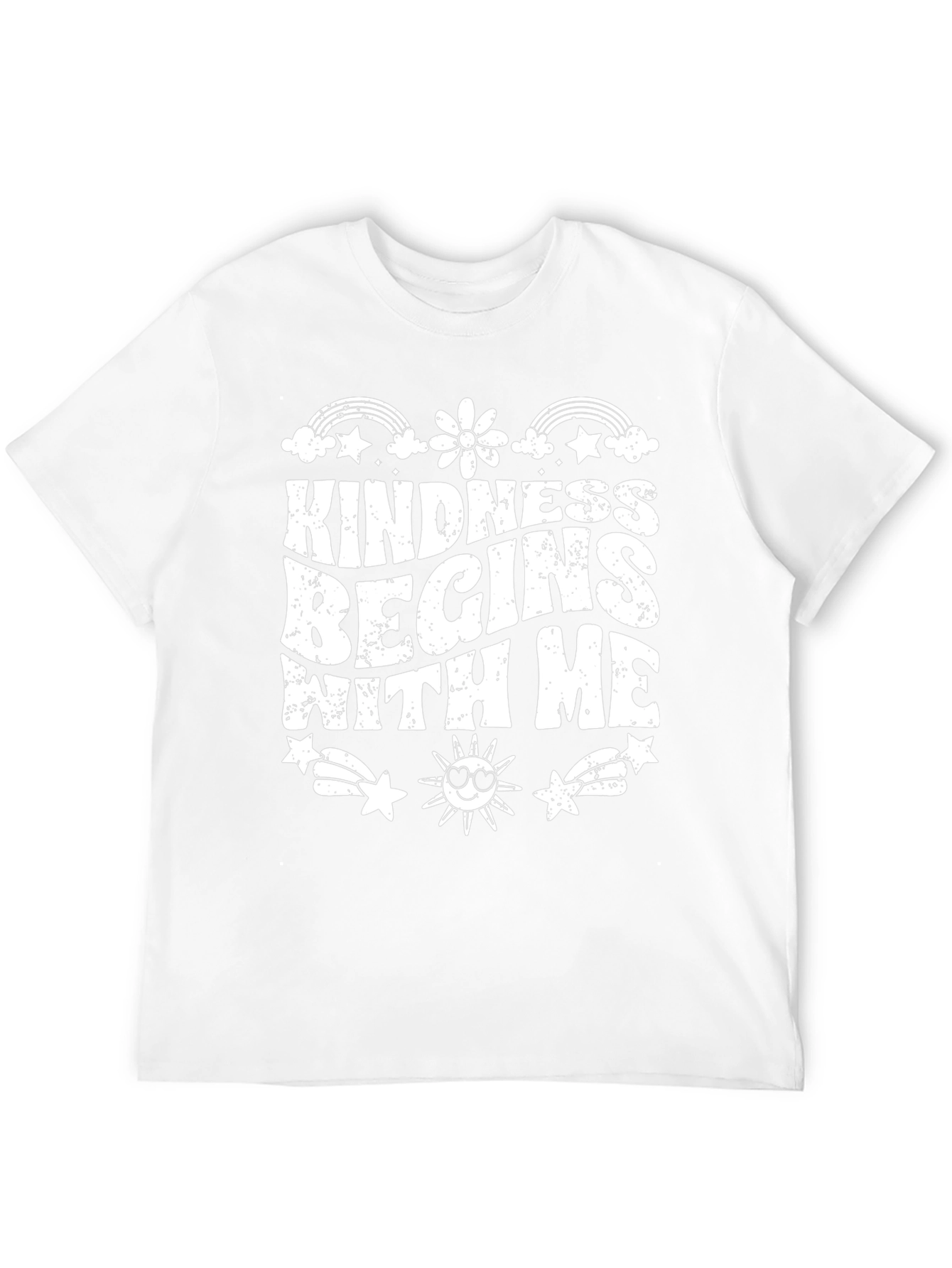 Kindness Begins With Me Black Graphic T-Shirt