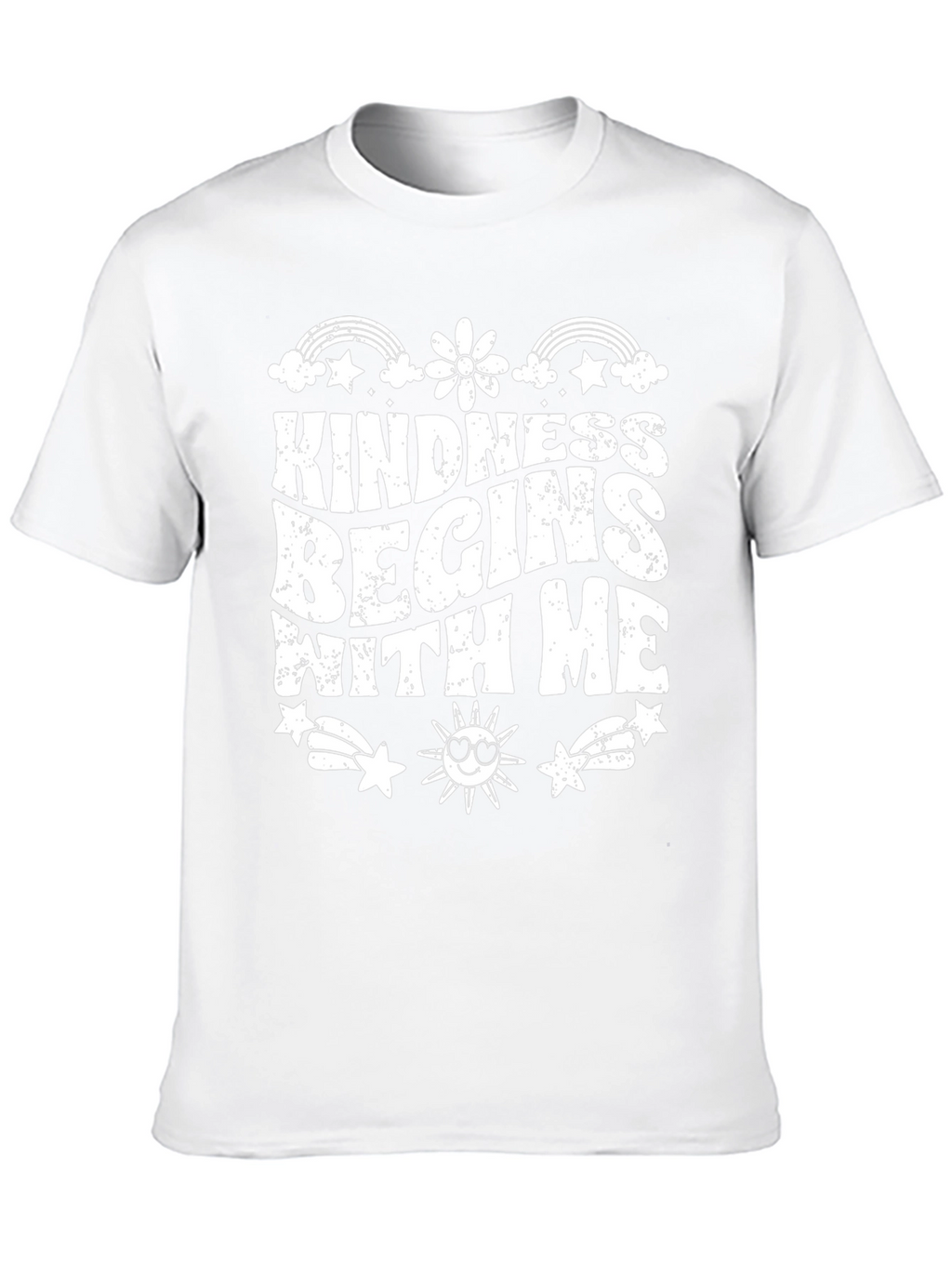 Kindness Begins With Me Black Graphic T-Shirt