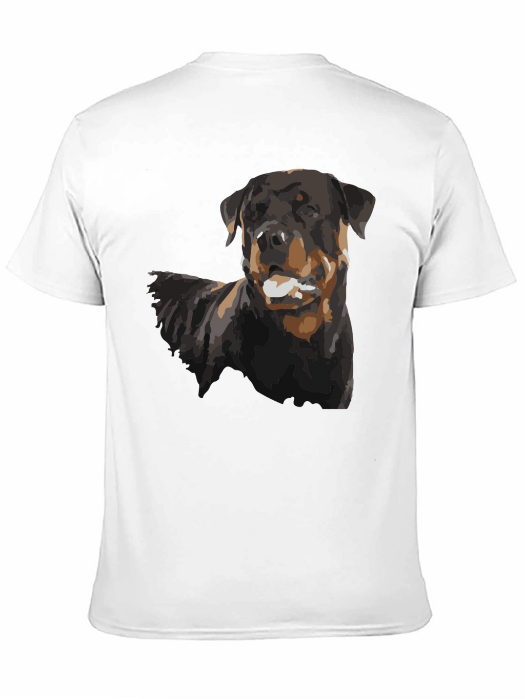 Rottweiler Dog Graphic Black T-Shirt
