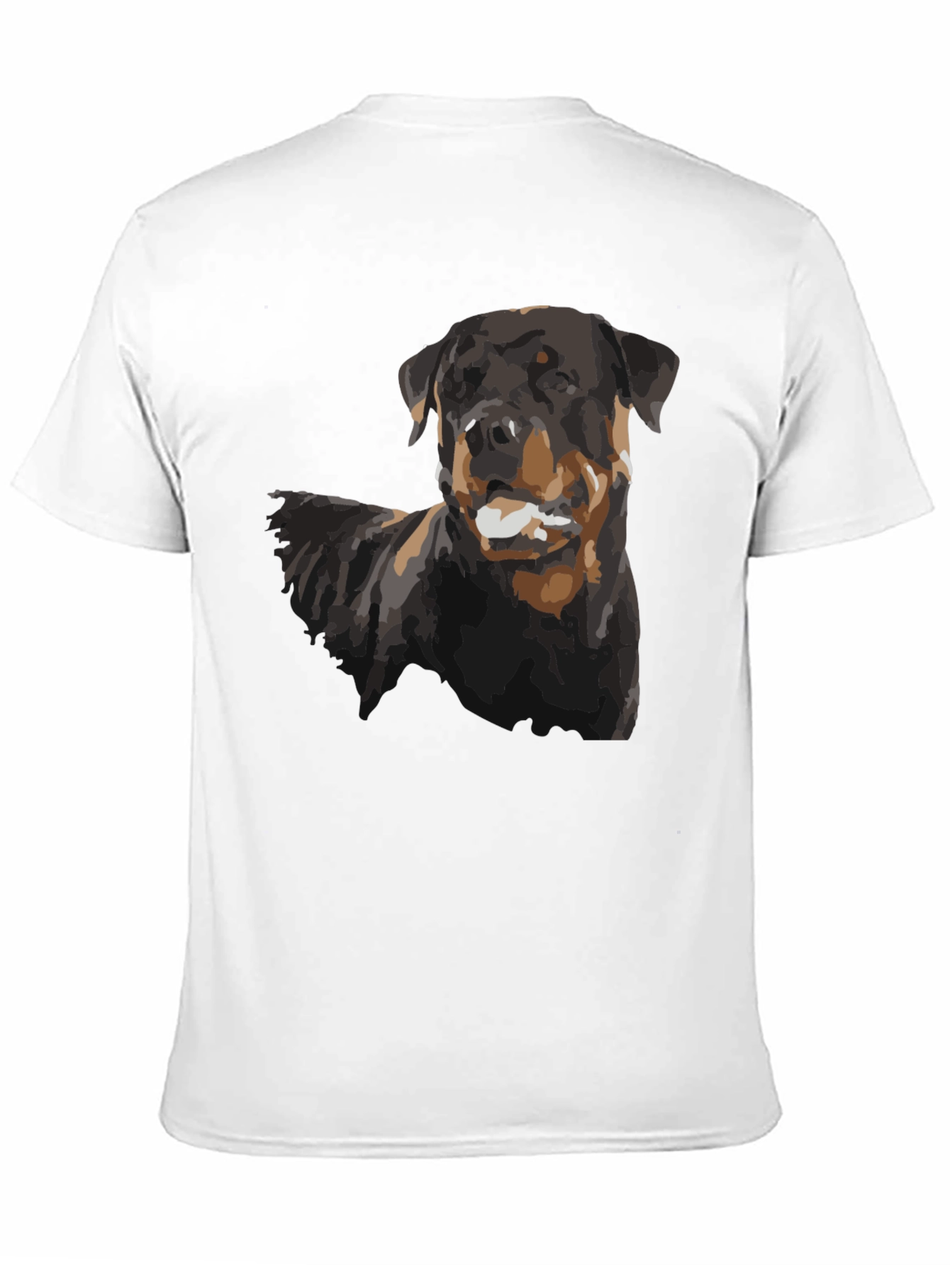 Rottweiler Dog Graphic Black T-Shirt