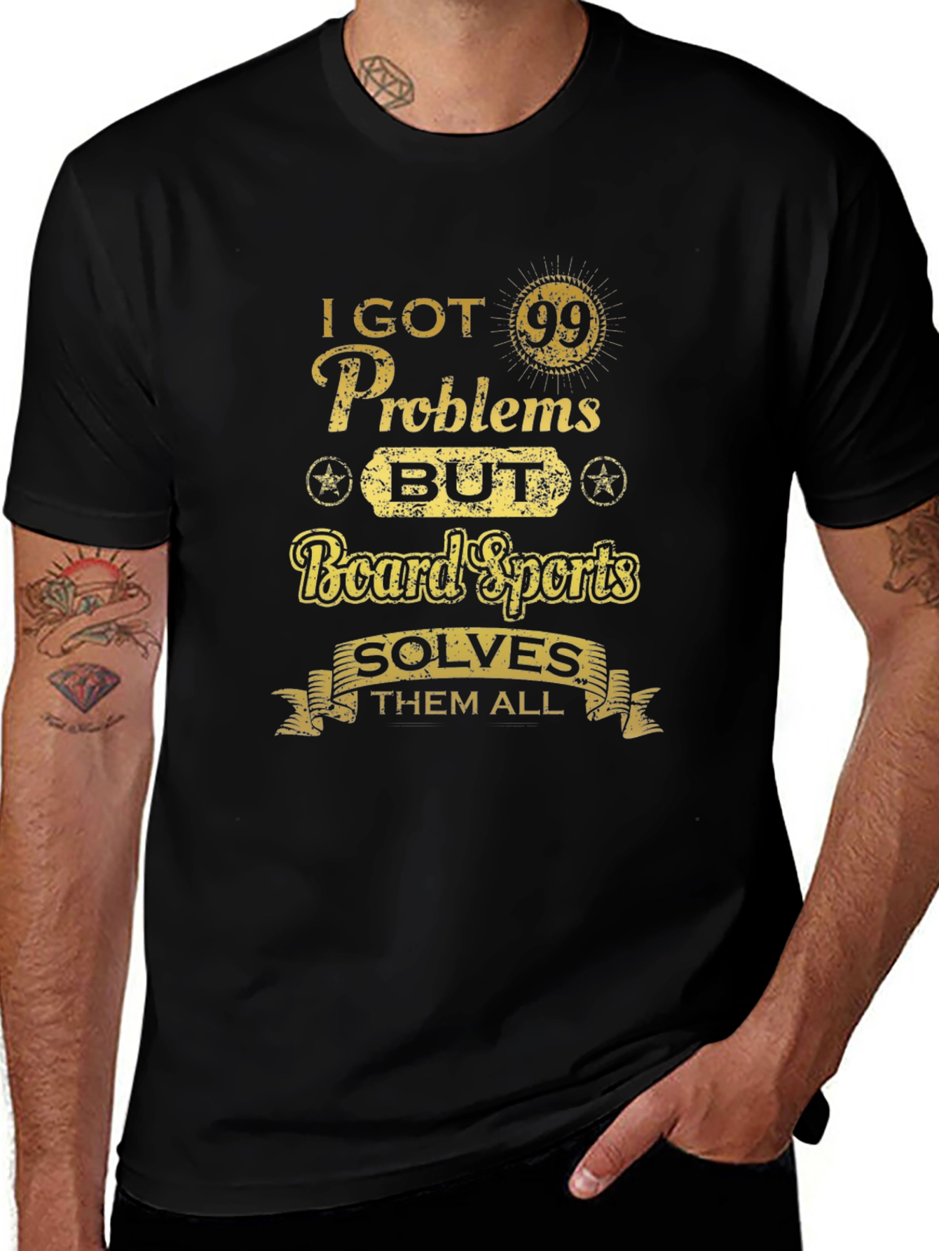 Board Sports Solve Problems T-Shirt