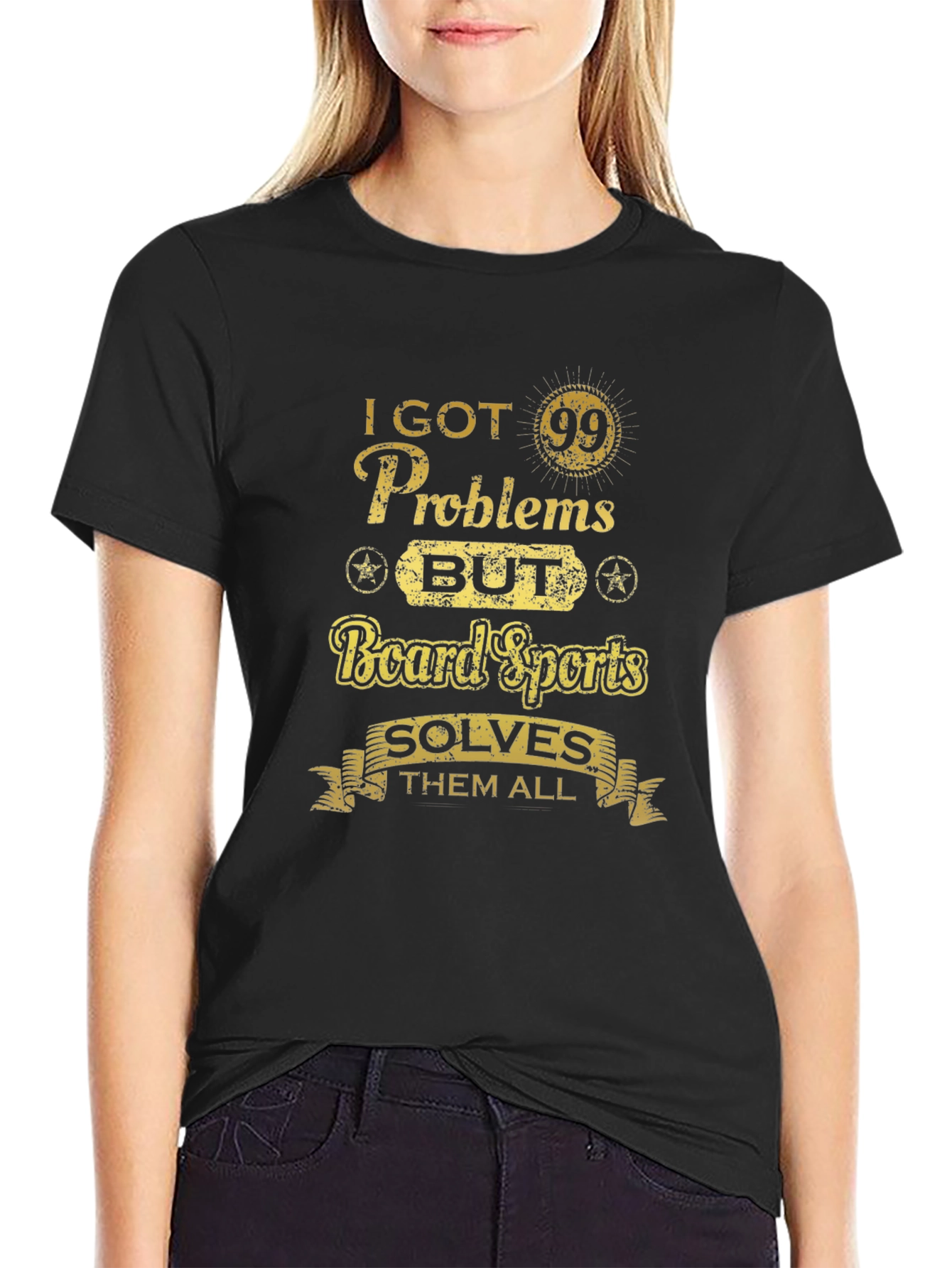 Board Sports Solve Problems T-Shirt