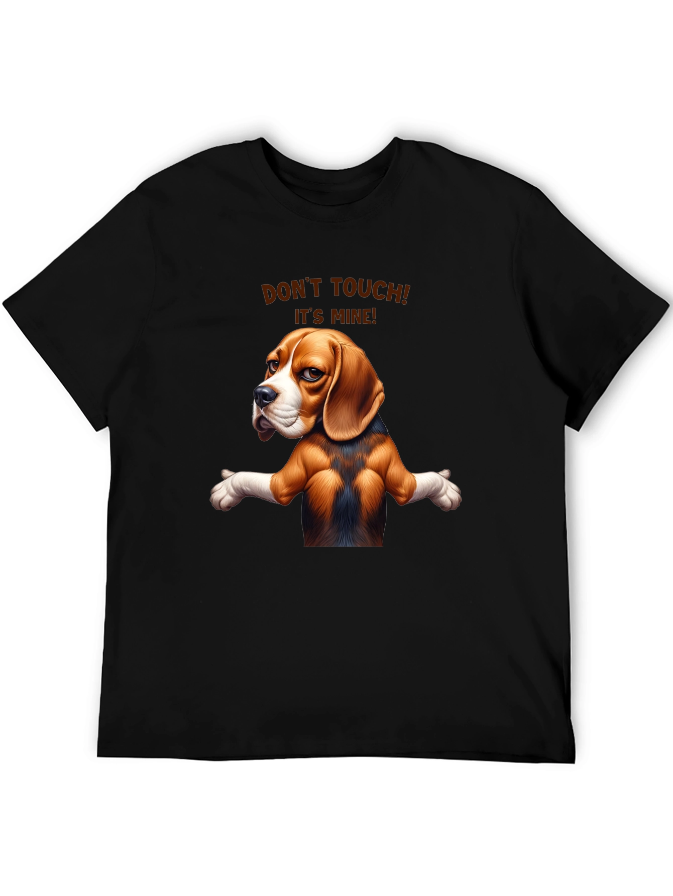 Funny Dog Graphic Tee - Dont Touch! Its Mine!