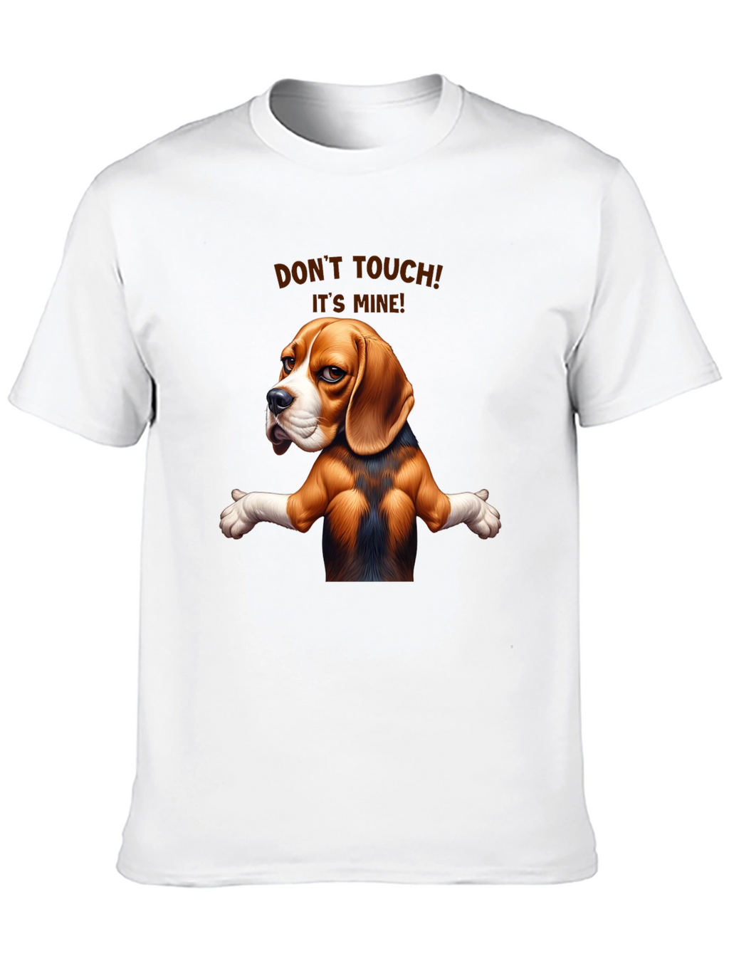 Funny Dog Graphic Tee - Dont Touch! Its Mine!