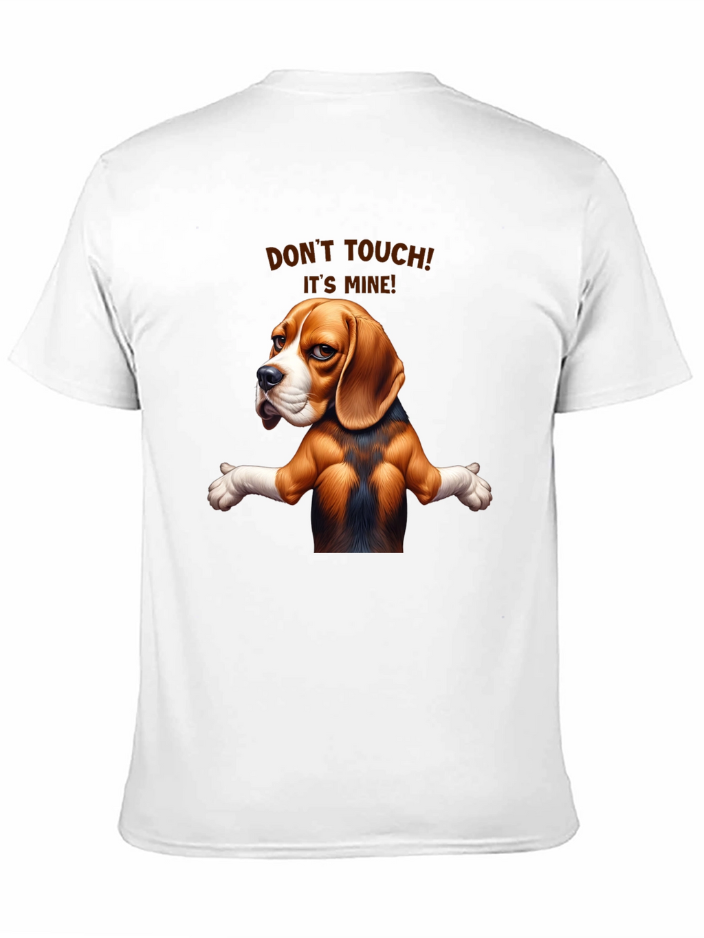 Funny Dog Graphic Tee - Dont Touch! Its Mine!