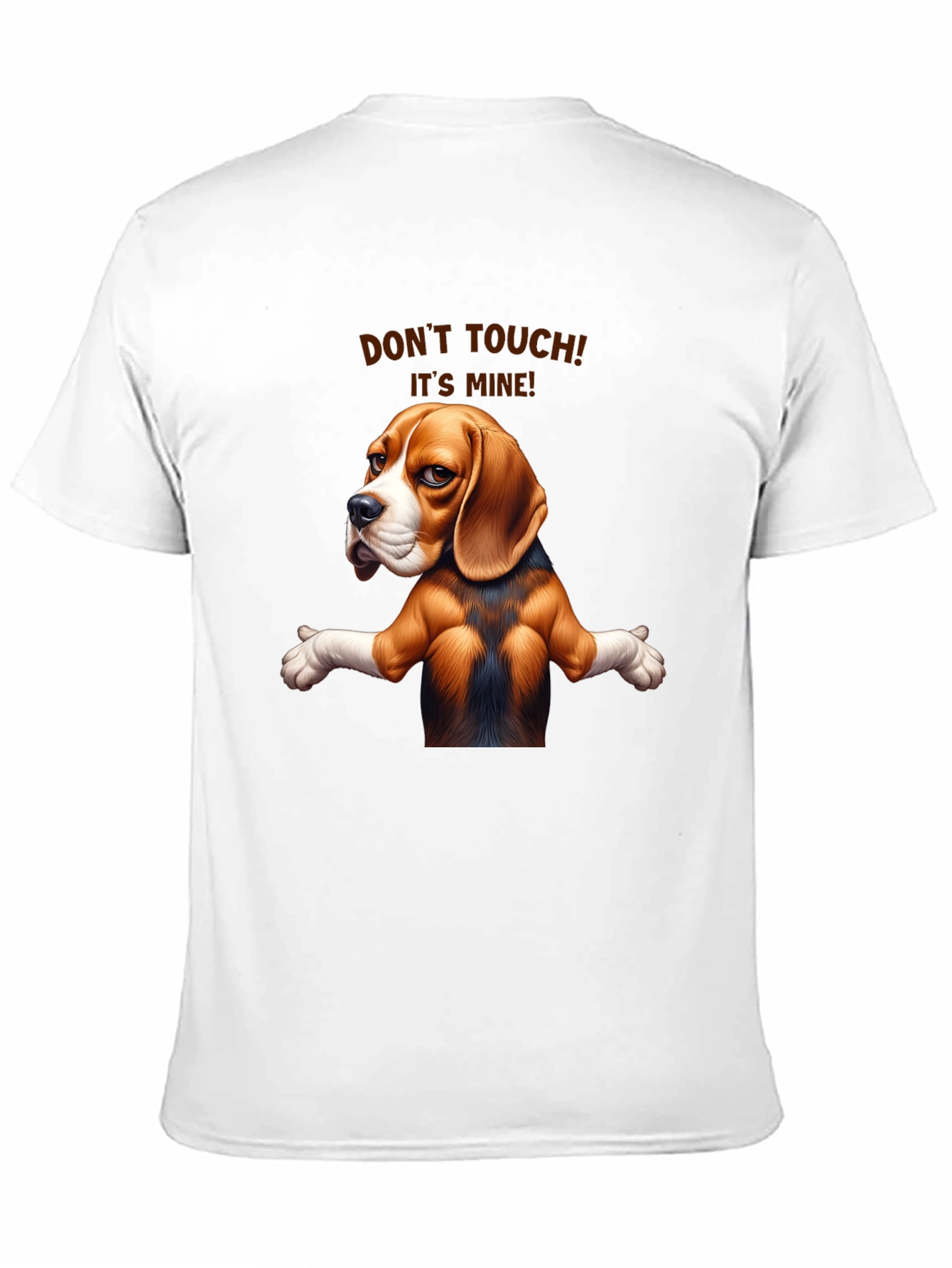 Funny Dog Graphic Tee - Dont Touch! Its Mine!