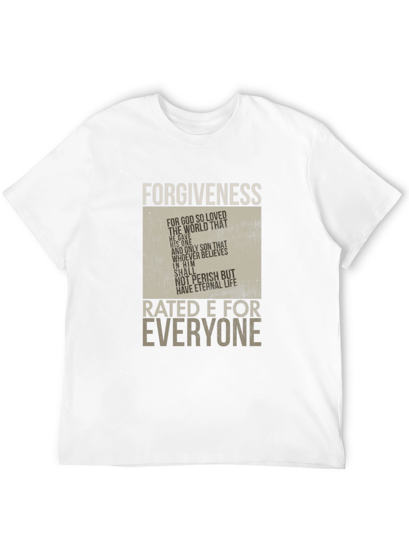 Forgiveness Rated E for Everyone Graphic T-Shirt