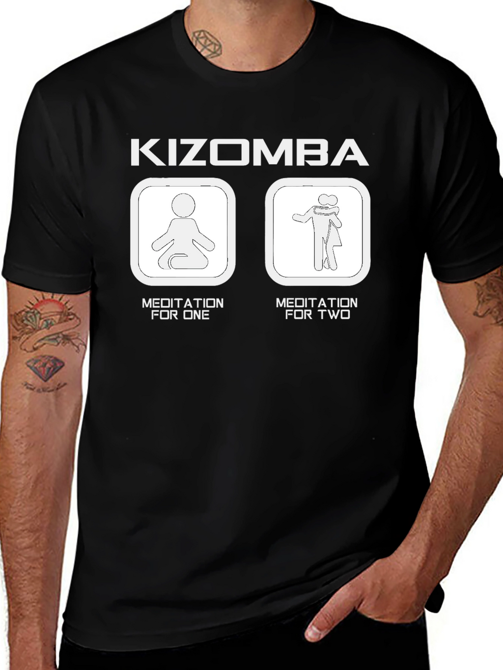 Kizomba Meditation T-Shirt - Dance Meditation Tee