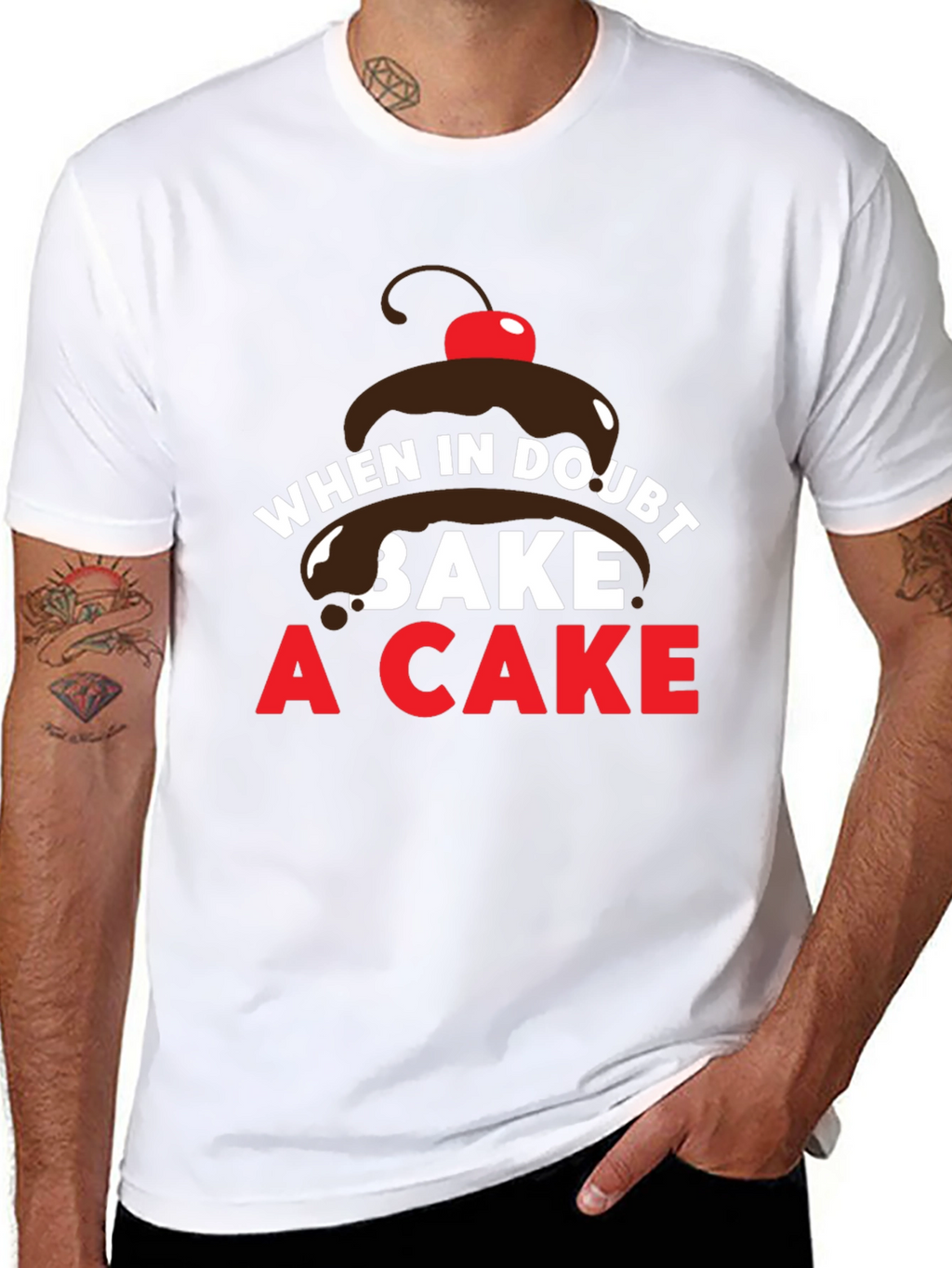 When in Doubt Bake a Cake T-Shirt