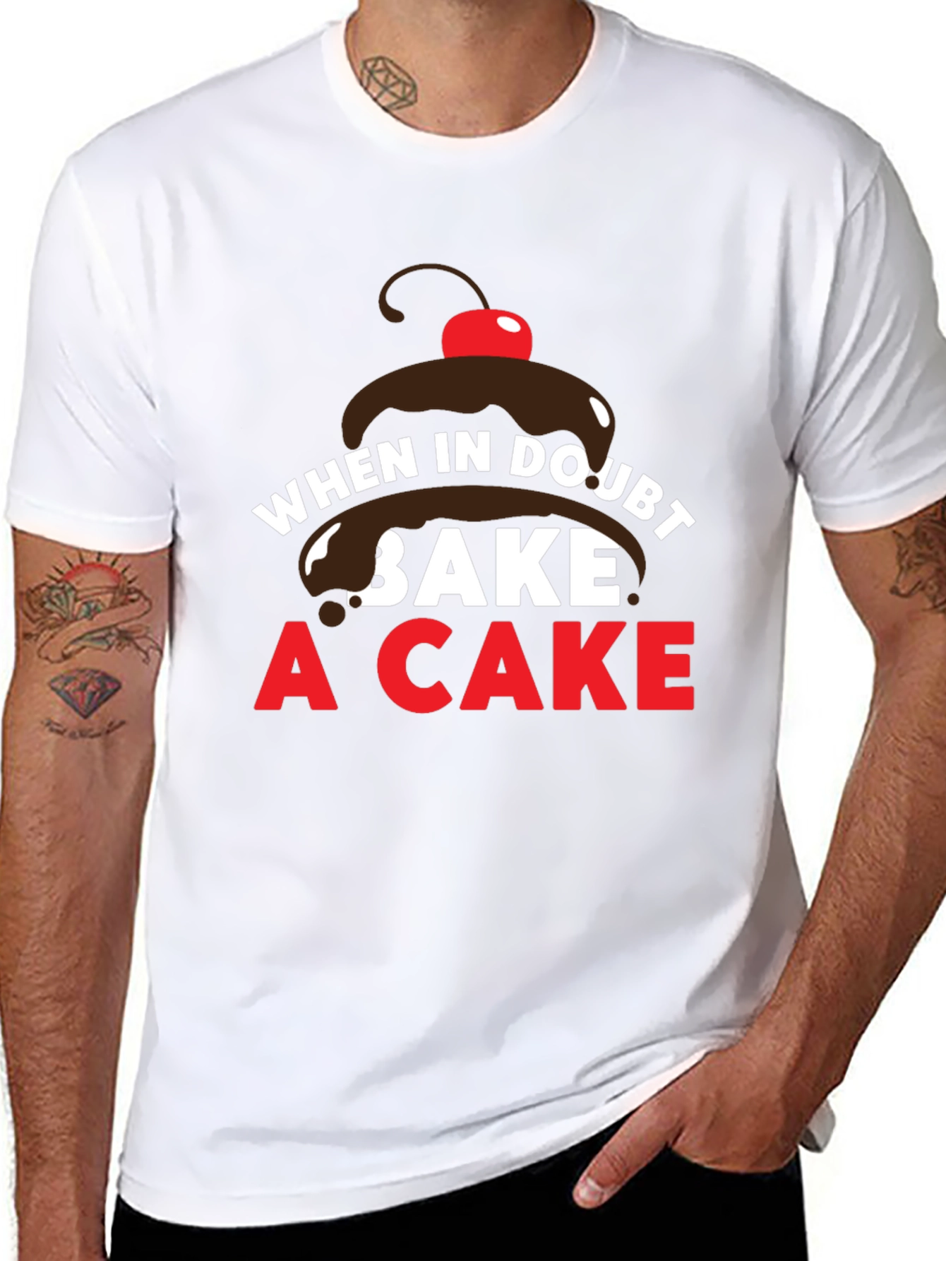 When in Doubt Bake a Cake T-Shirt